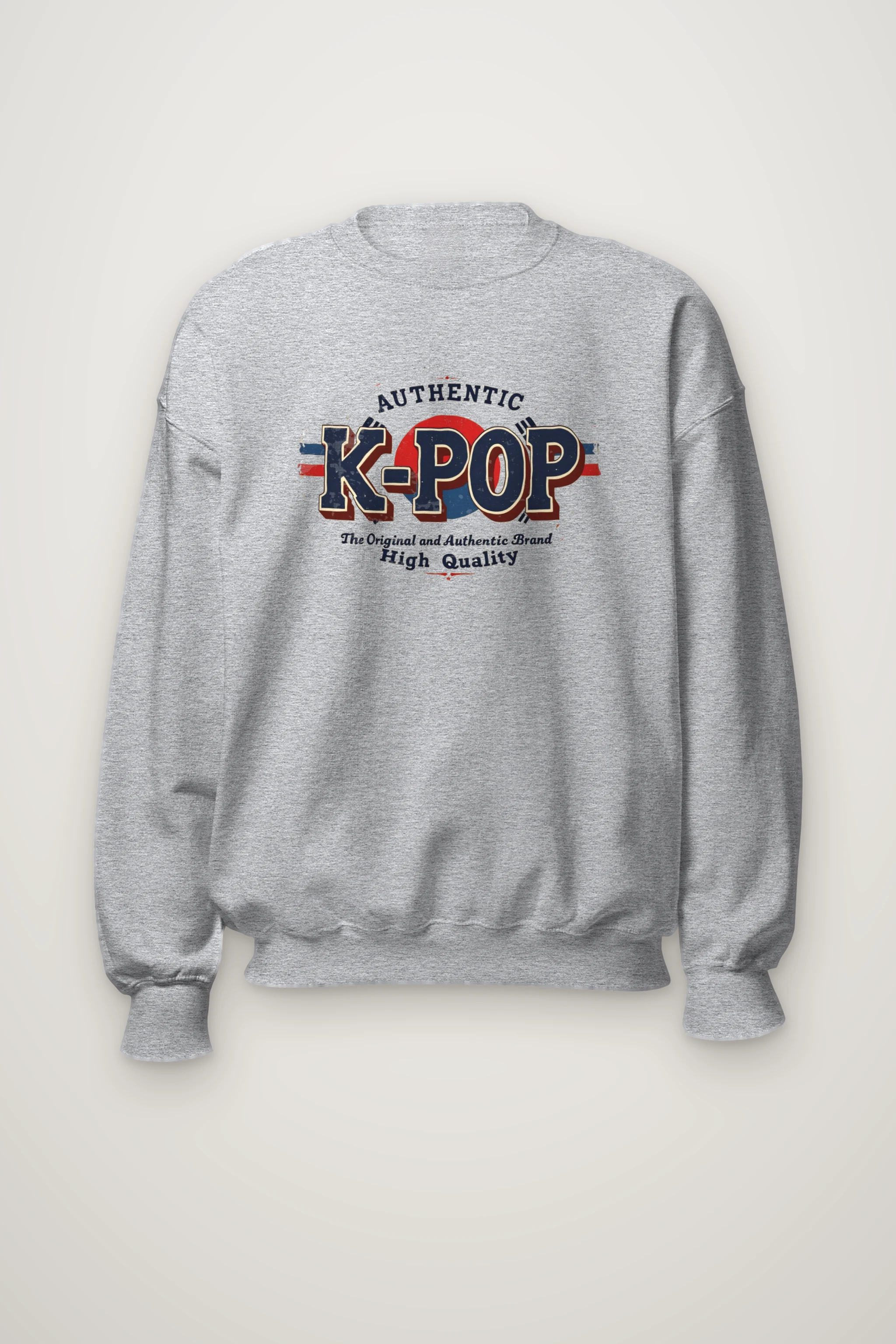 "Authentic K-Pop" Heavy Blend Unisex Crewneck Sweatshirt