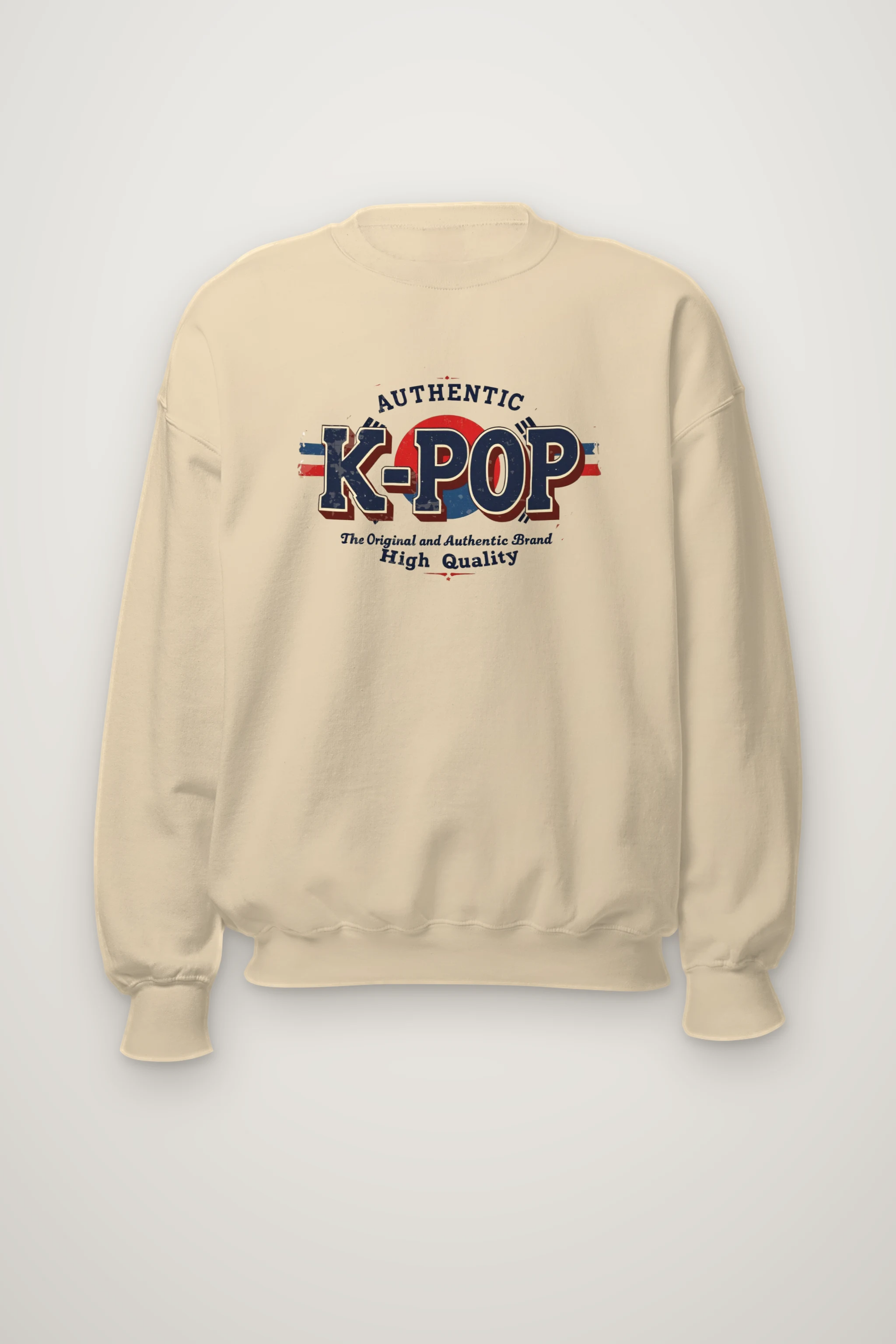 "Authentic K-Pop" Heavy Blend Unisex Crewneck Sweatshirt