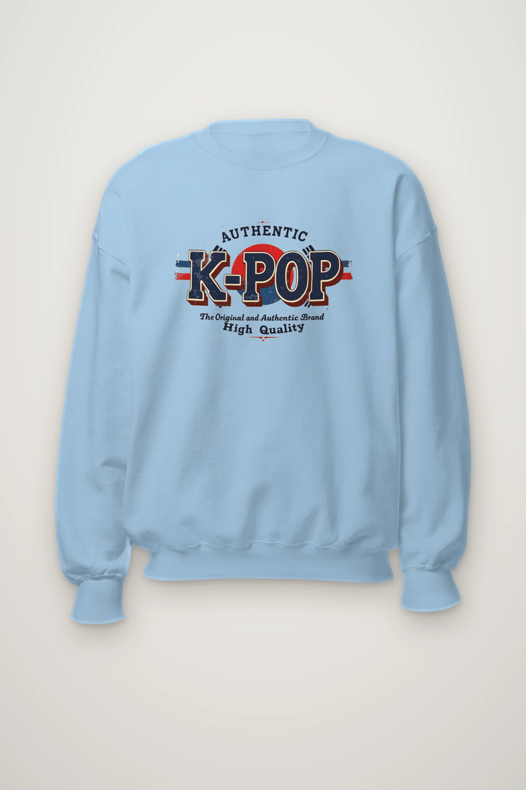 "Authentic K-Pop" Heavy Blend Unisex Crewneck Sweatshirt