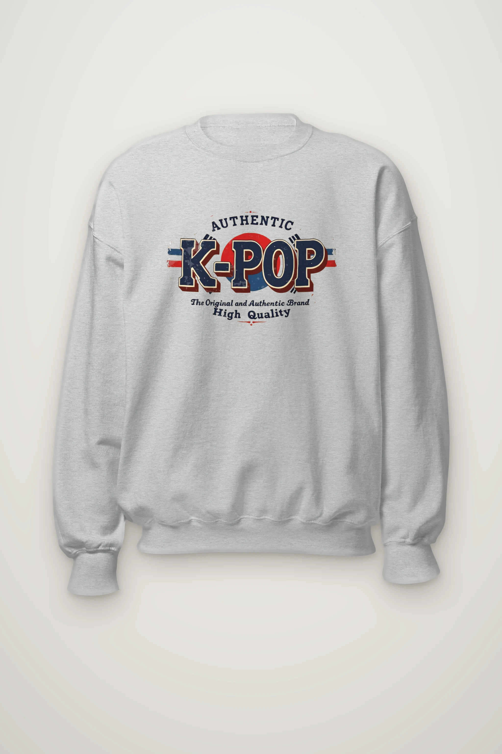 "Authentic K-Pop" Heavy Blend Unisex Crewneck Sweatshirt