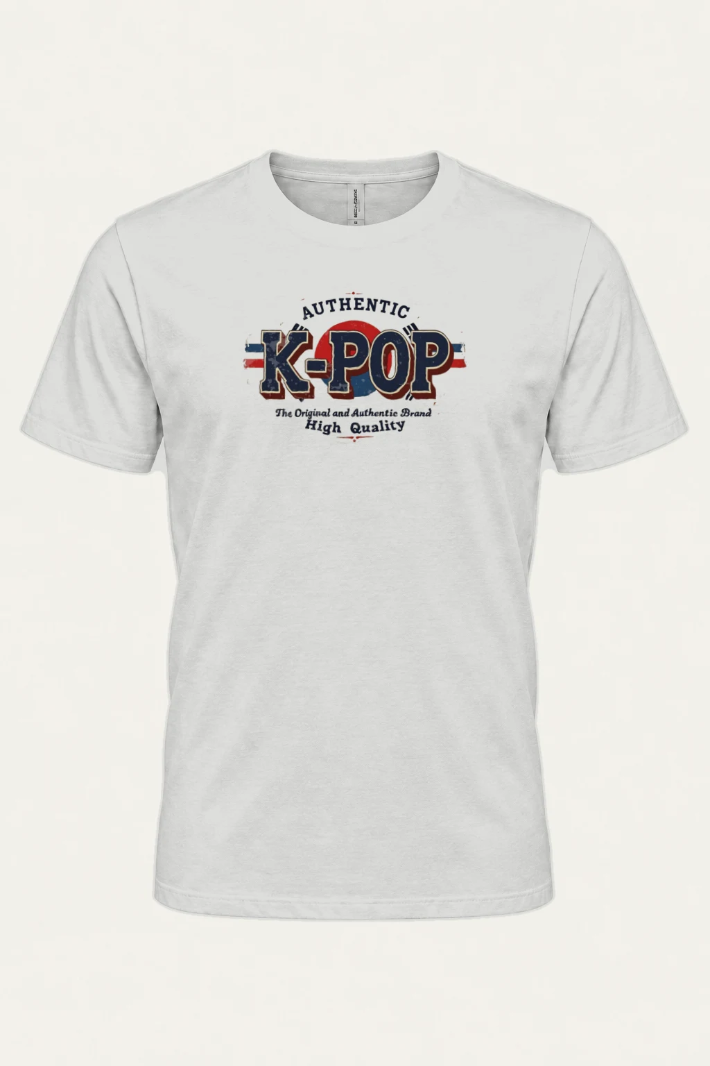 "Authentic K-Pop" Heavyweight Unisex Crewneck T-shirt | Gildan 5000
