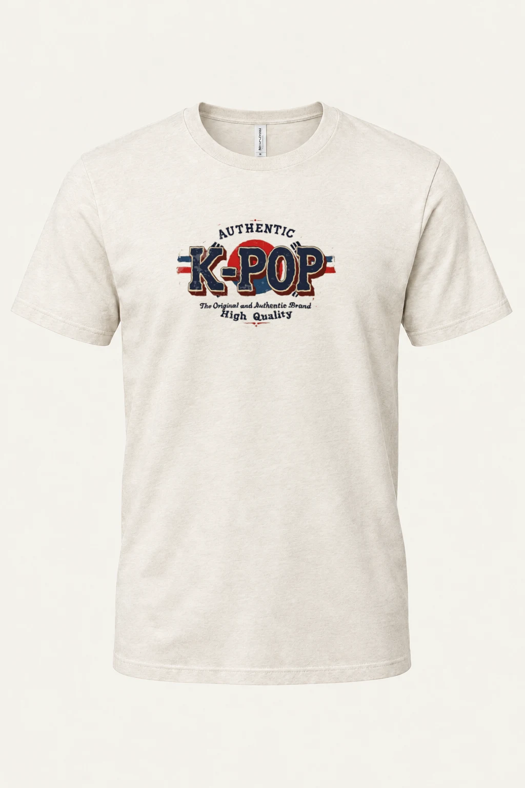 "Authentic K-Pop" Heavyweight Unisex Crewneck T-shirt | Gildan 5000