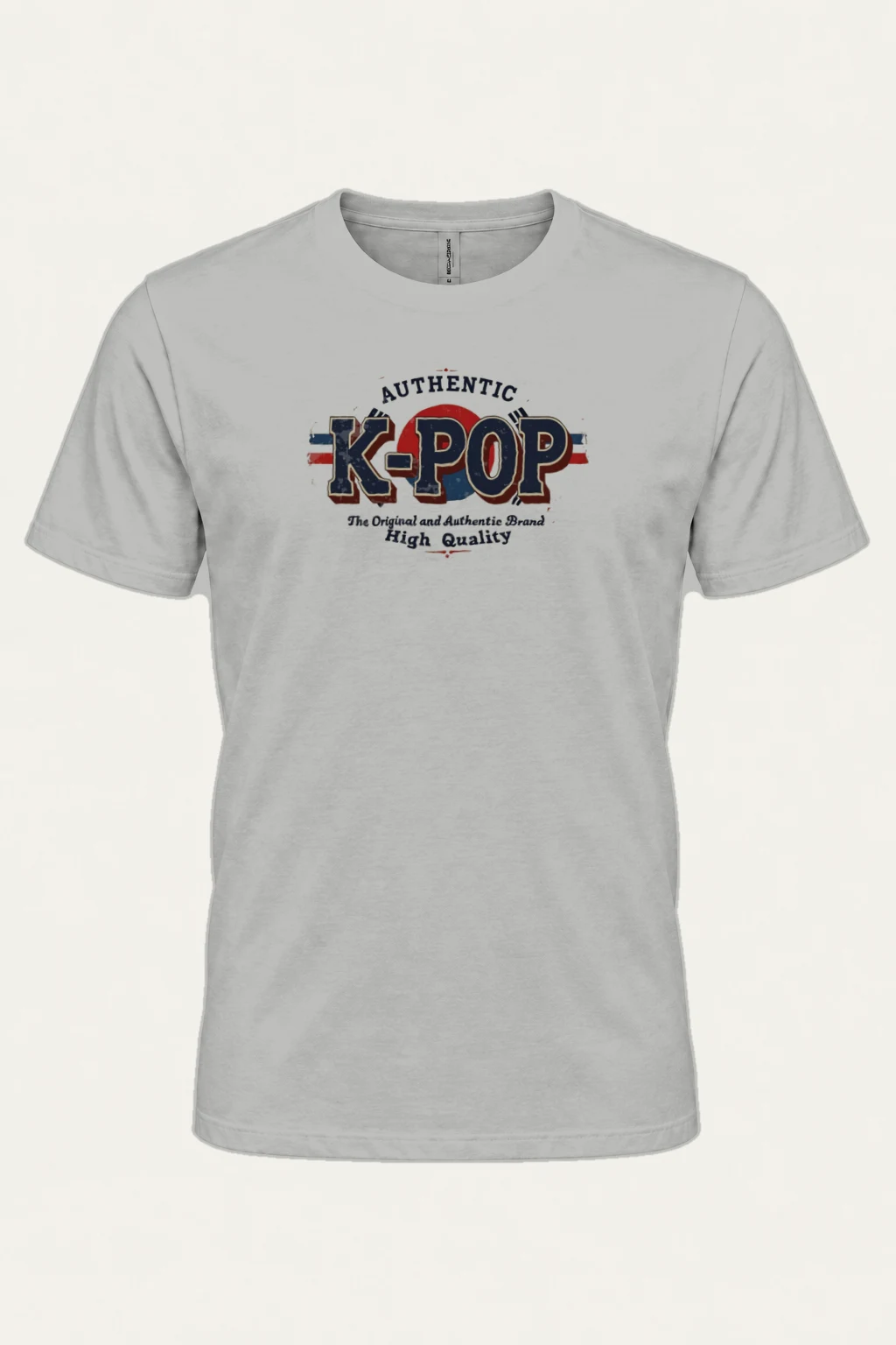 "Authentic K-Pop" Heavyweight Unisex Crewneck T-shirt | Gildan 5000