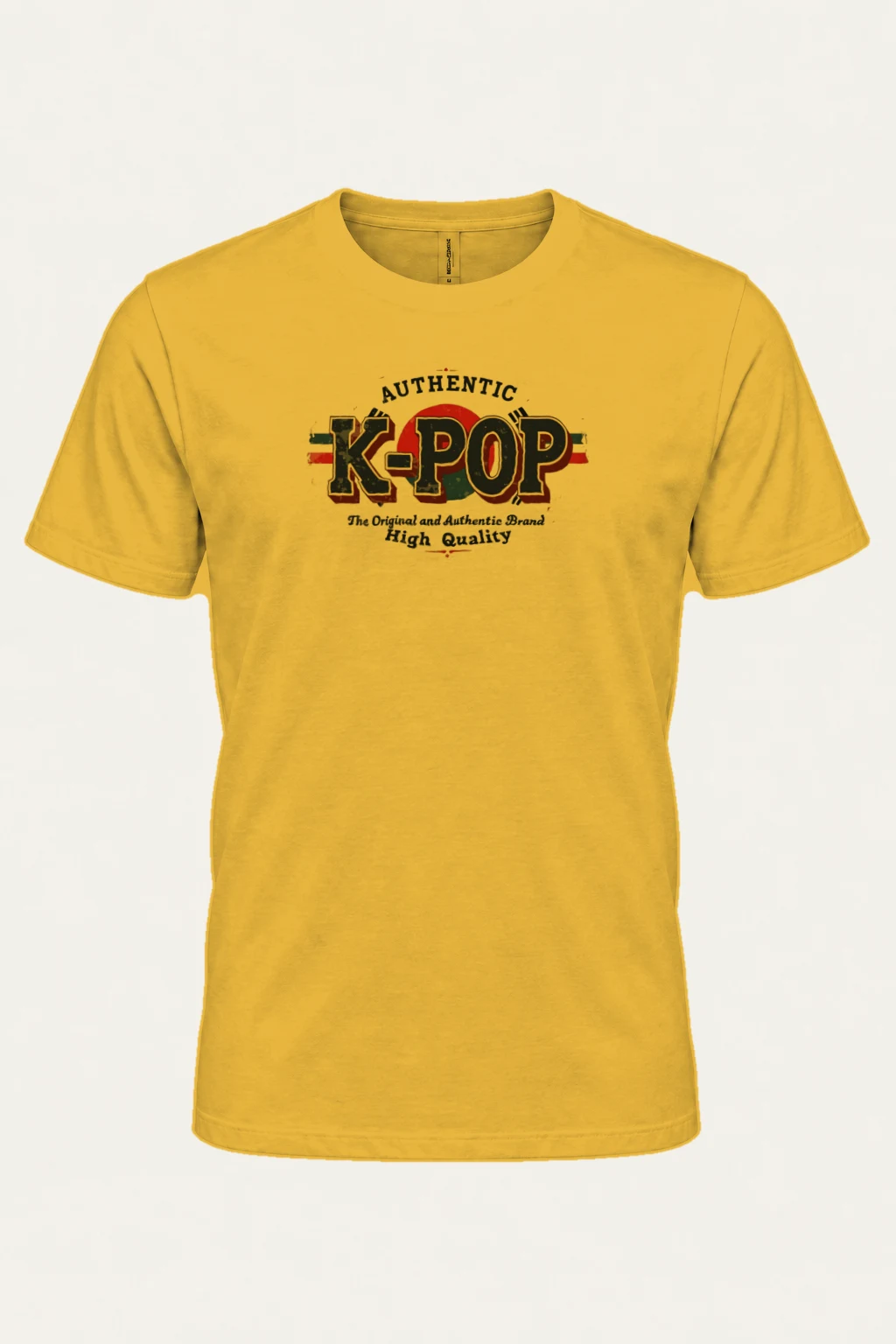"Authentic K-Pop" Heavyweight Unisex Crewneck T-shirt | Gildan 5000