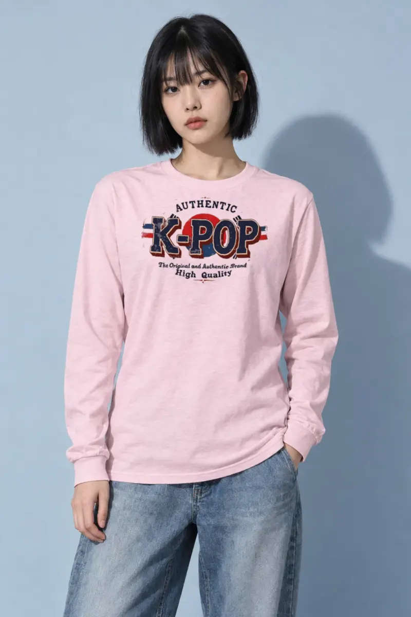 "Authentic K-Pop" Unisex Longsleeve T-shirt
