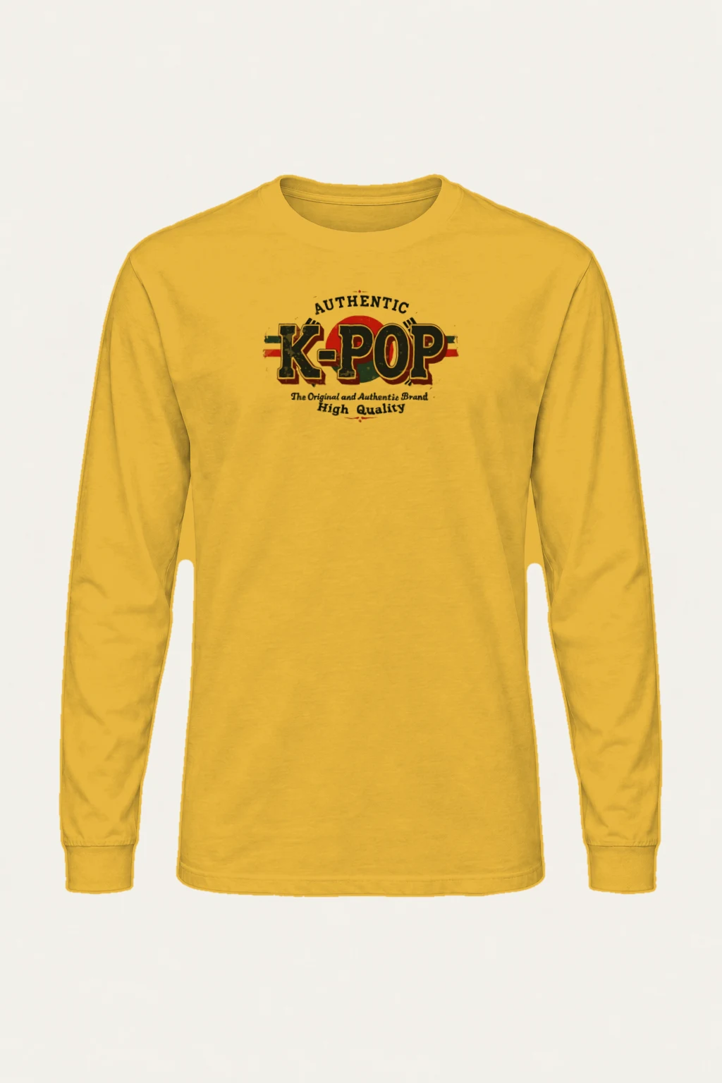 "Authentic K-Pop" Unisex Longsleeve T-shirt | Gildan 2400
