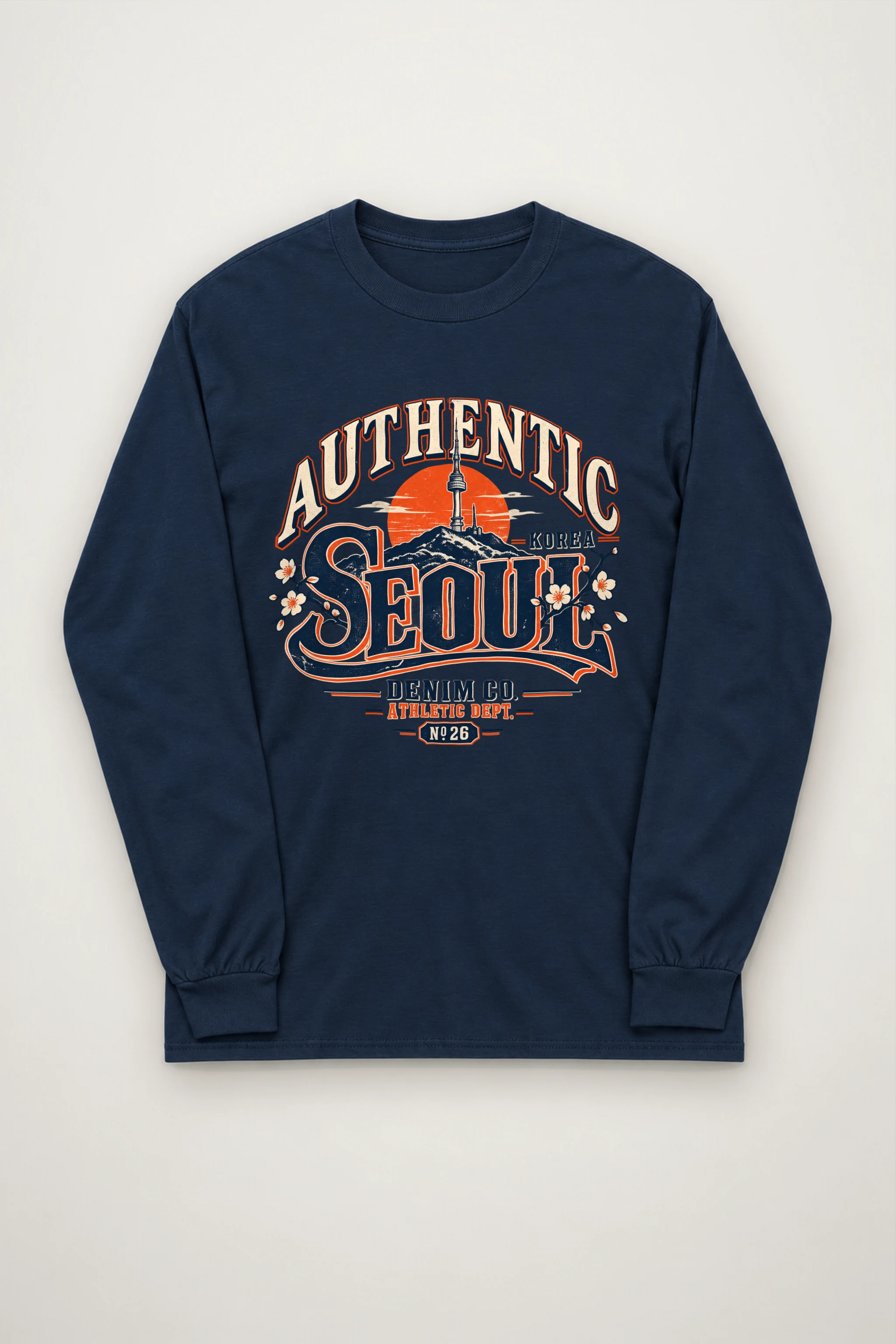 "Authentic Seoul Denim" Unisex Longsleeve T-shirt