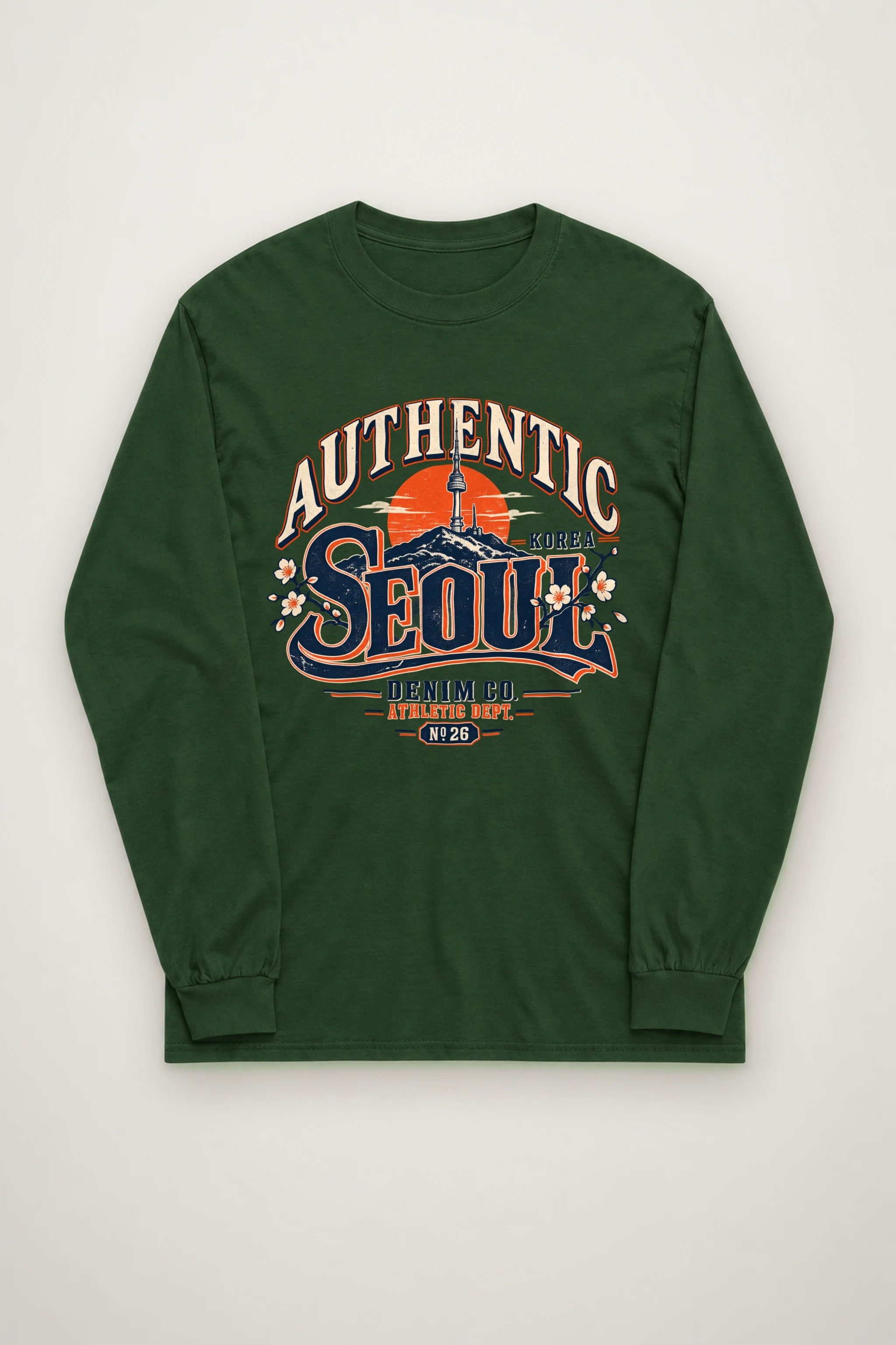 "Authentic Seoul Denim" Unisex Longsleeve T-shirt