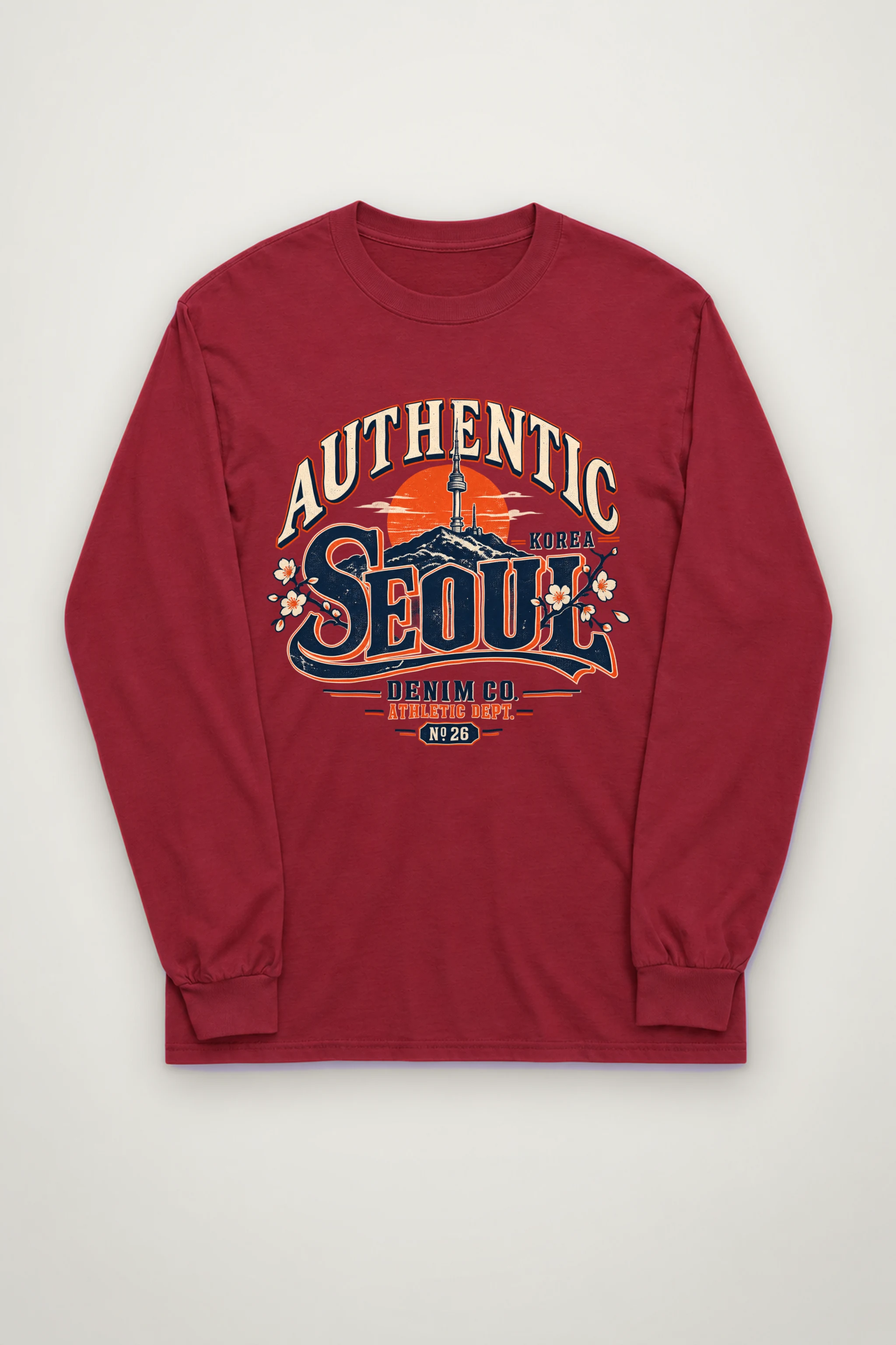 "Authentic Seoul Denim" Unisex Longsleeve T-shirt
