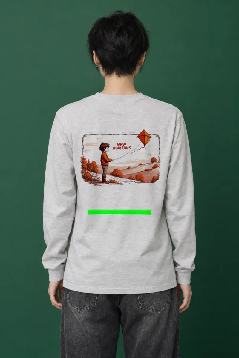"Autumn Kite Flight" Unisex Longsleeve T-shirt | Gildan 2400