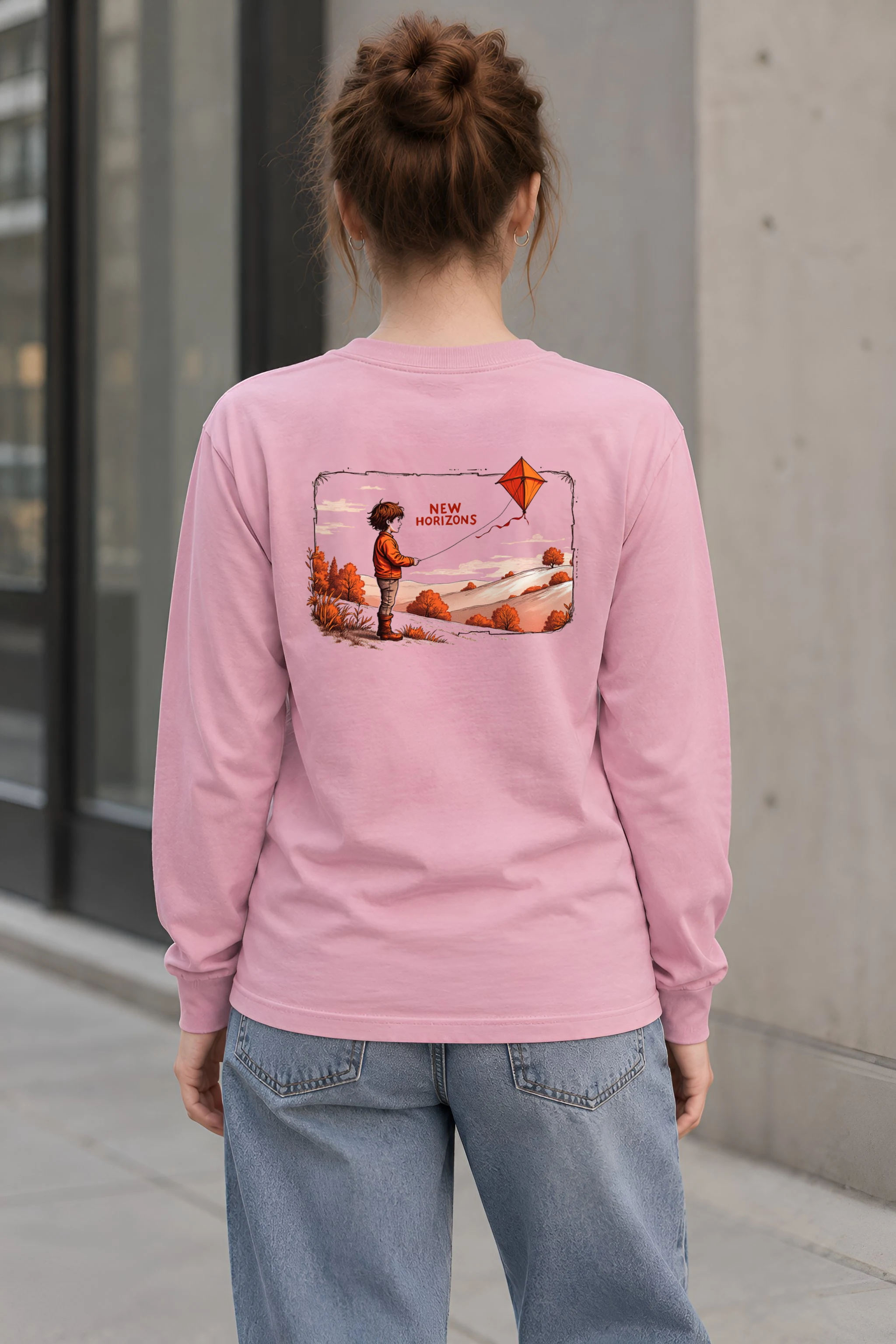 "Autumn Kite Flight" Unisex Longsleeve T-shirt