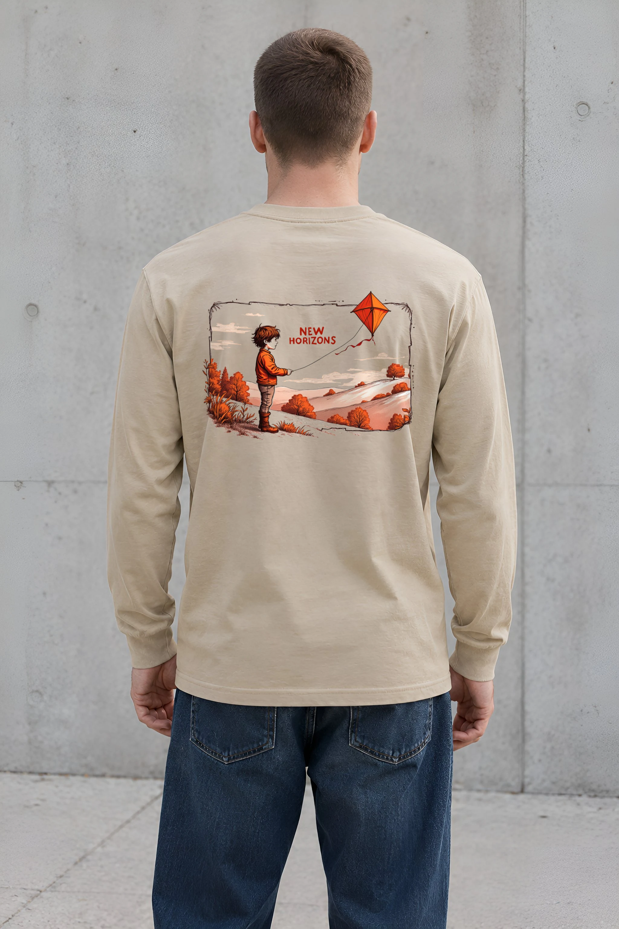 "Autumn Kite Flight" Unisex Longsleeve T-shirt