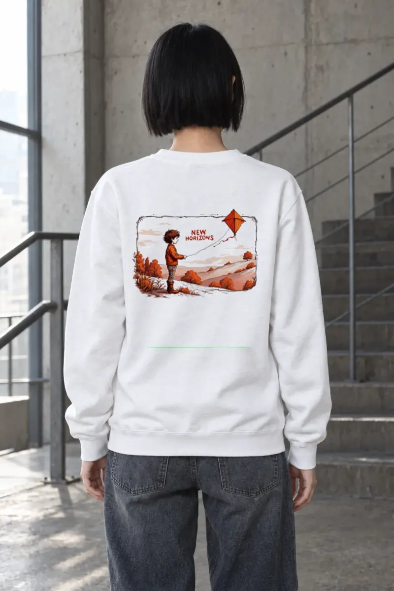 "Autumn Kite Tale" Heavy Blend Unisex Crewneck Sweatshirt | Gildan 18000