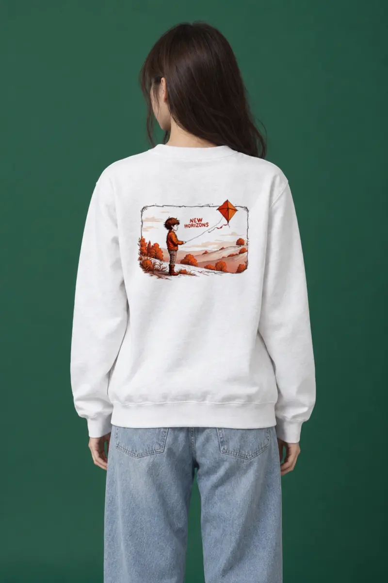 "Autumn Kite Tale" Heavy Blend Unisex Crewneck Sweatshirt | Gildan 18000