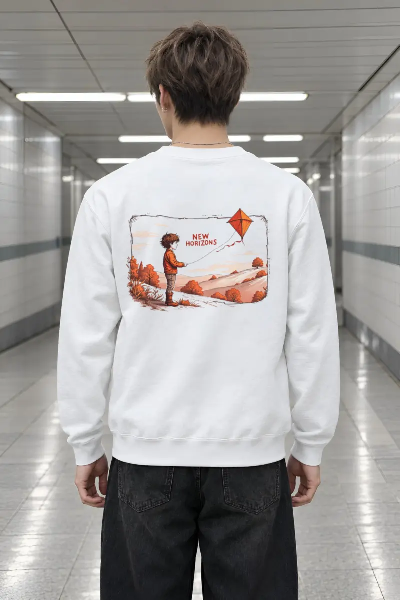 "Autumn Kite Tale" Heavy Blend Unisex Crewneck Sweatshirt