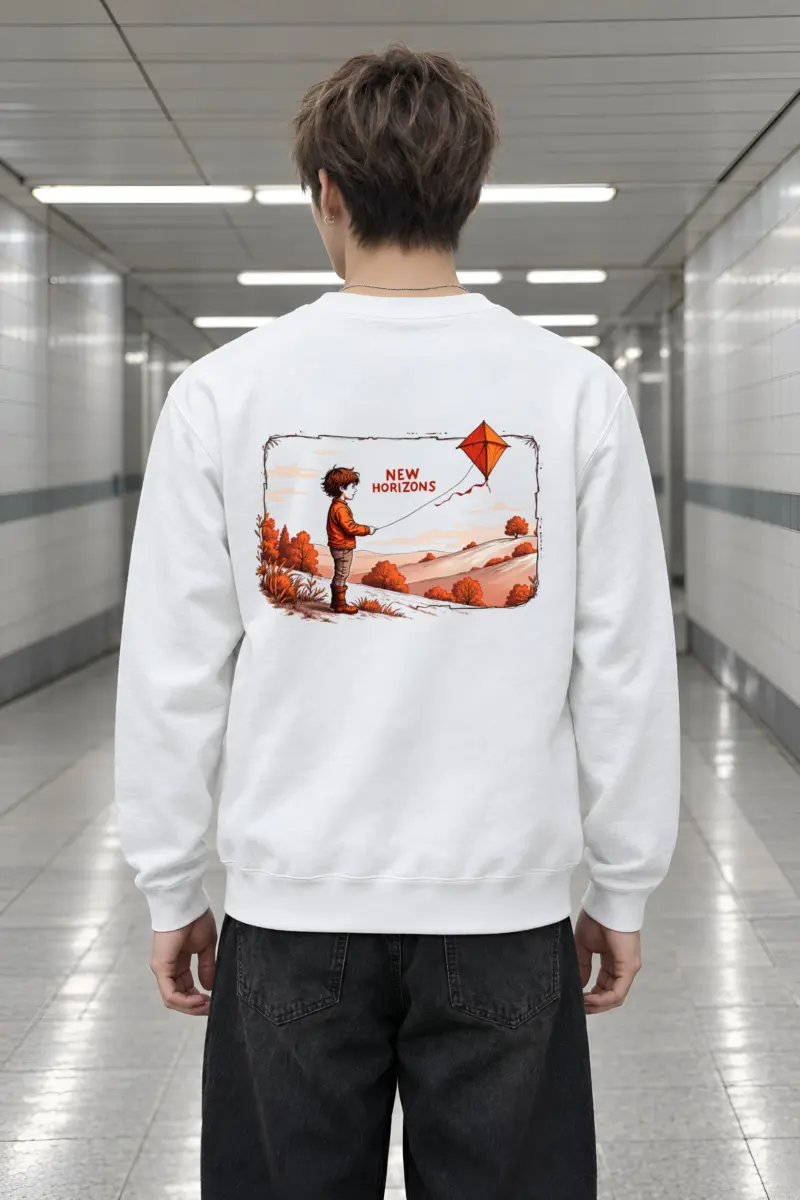 "Autumn Kite Tale" Heavy Blend Unisex Crewneck Sweatshirt