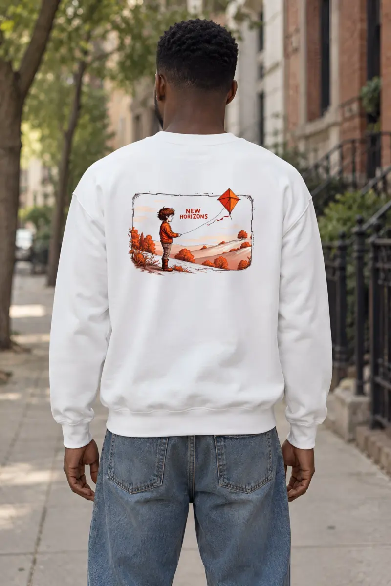 "Autumn Kite Tale" Heavy Blend Unisex Crewneck Sweatshirt