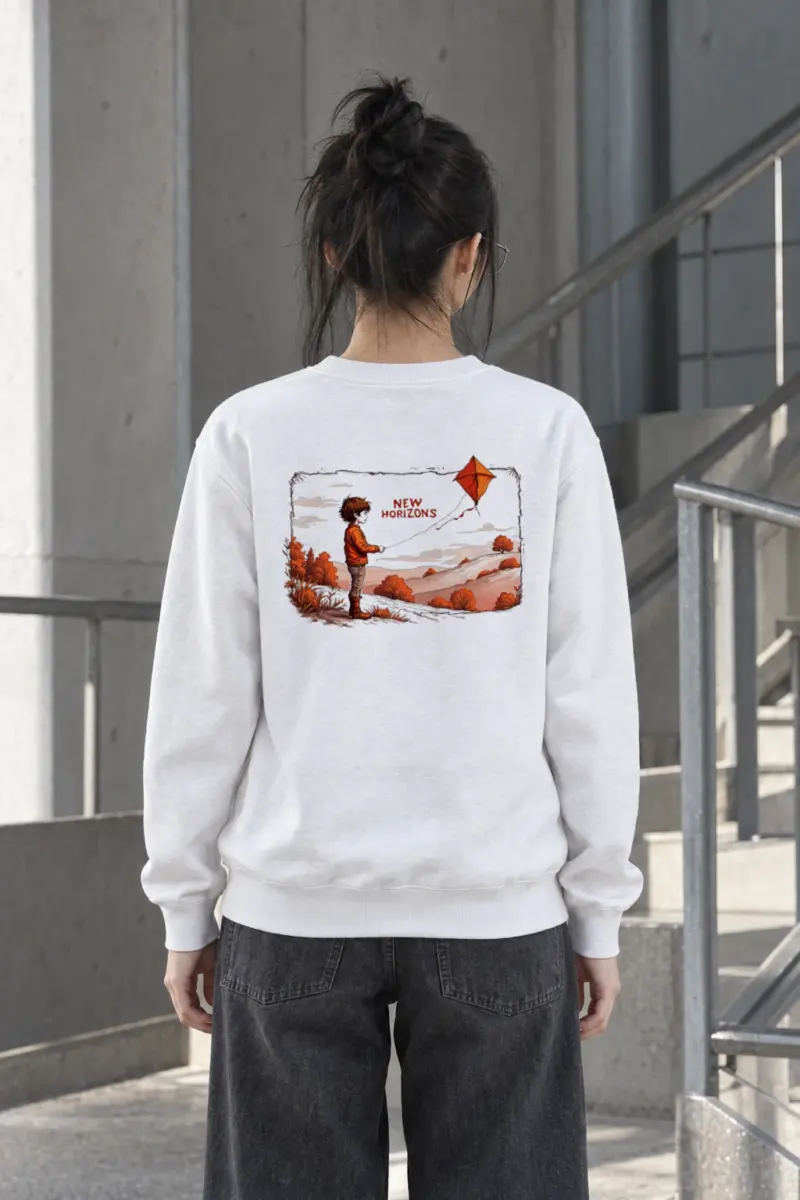 "Autumn Kite Tale" Heavy Blend Unisex Crewneck Sweatshirt