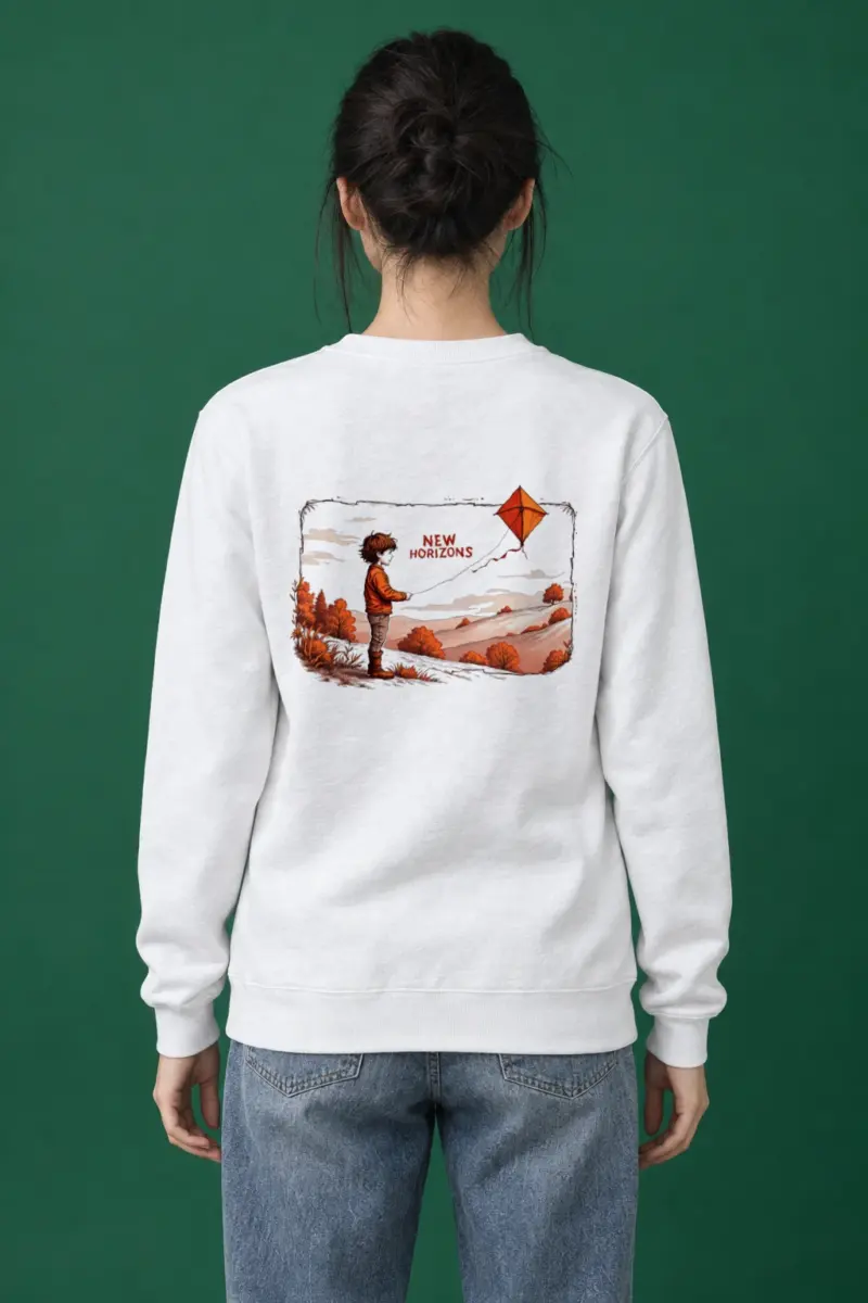 "Autumn Kite Tale" Heavy Blend Unisex Crewneck Sweatshirt