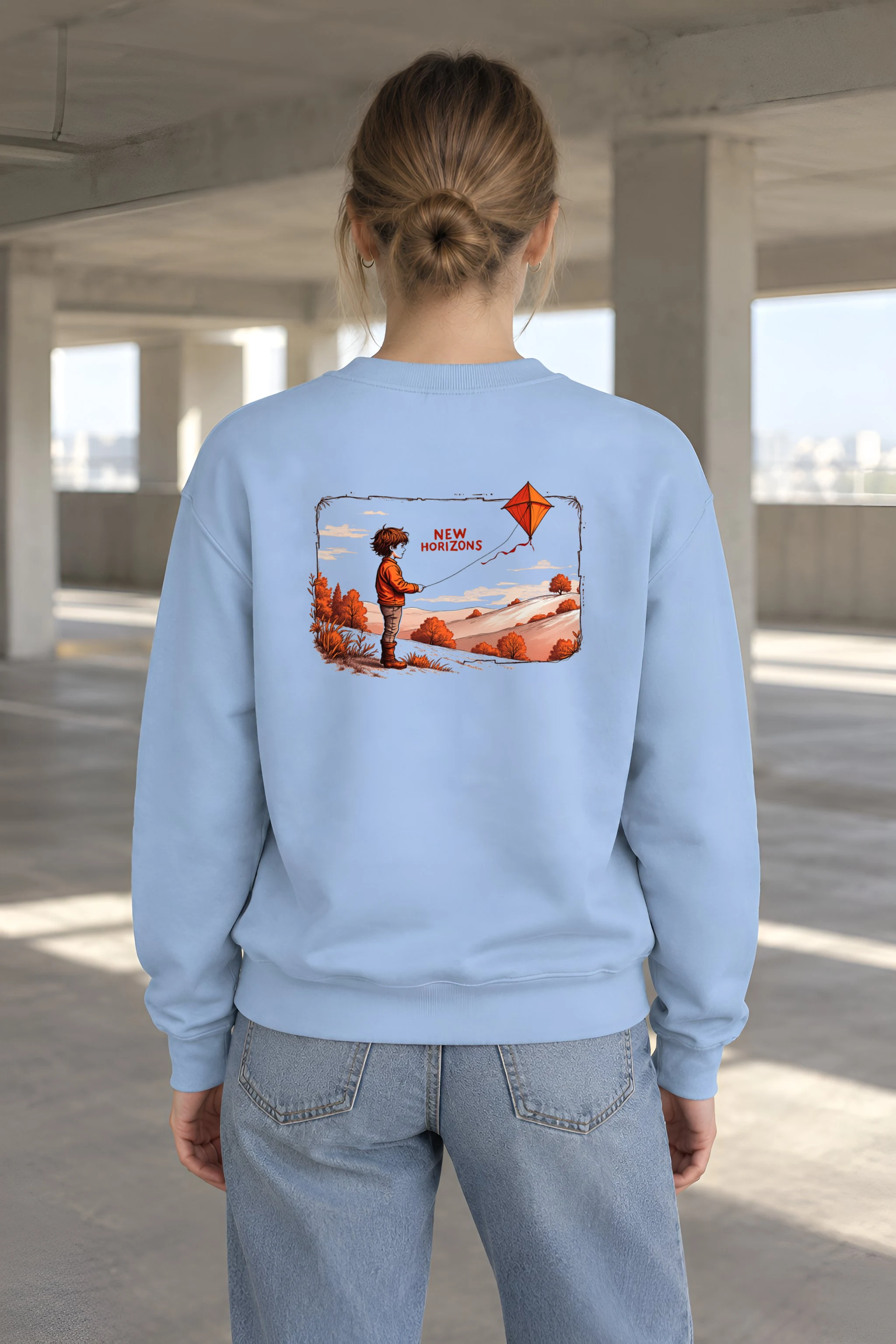 "Autumn Kite Tale" 1 Crewneck Sweatshirt