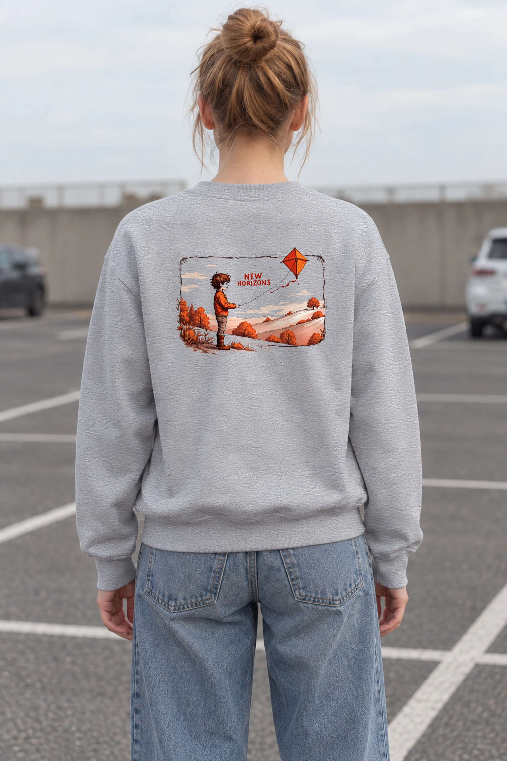 "Autumn Kite Tale" 1 Crewneck Sweatshirt