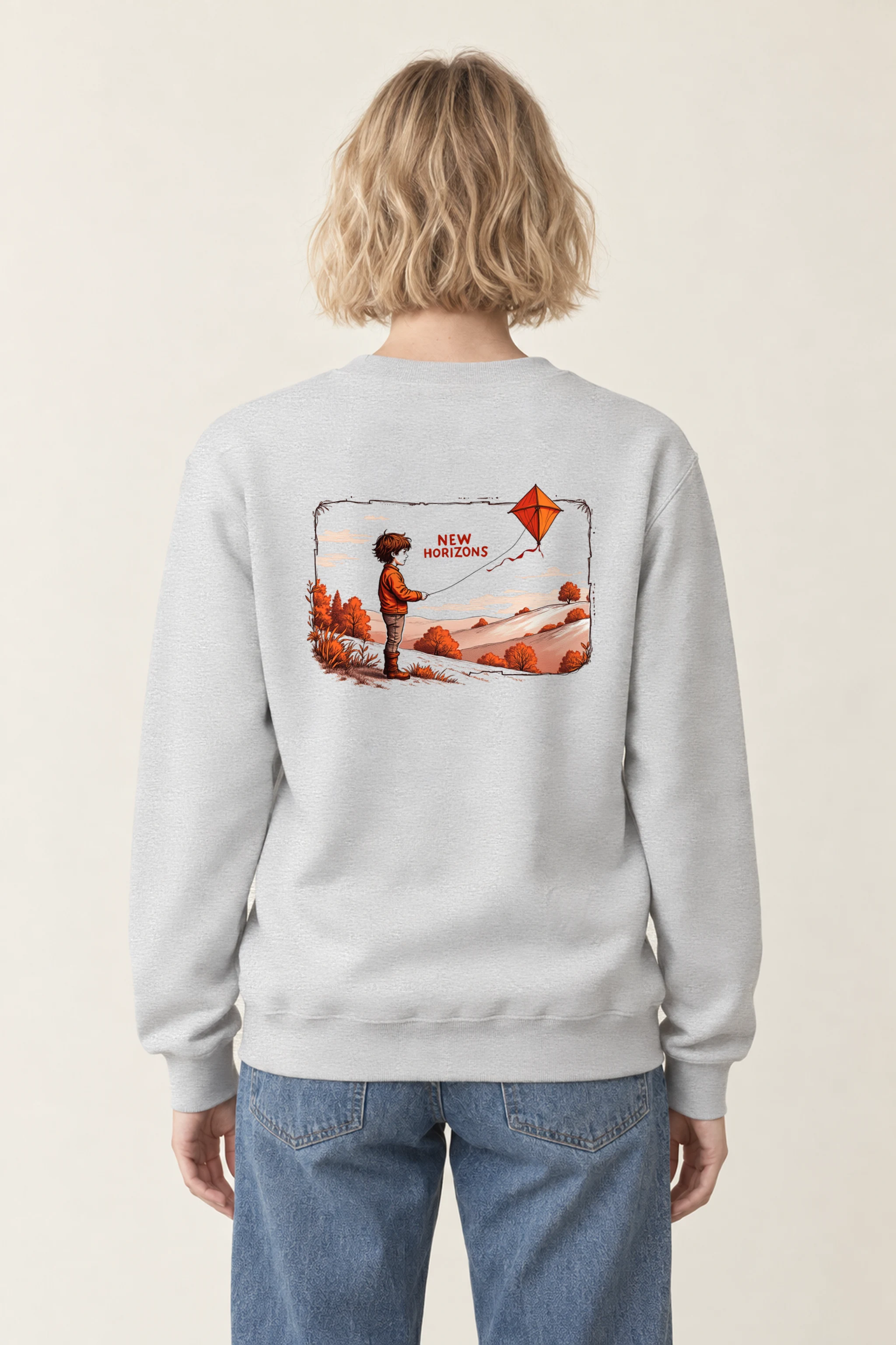 "Autumn Kite Tale" 1 Crewneck Sweatshirt