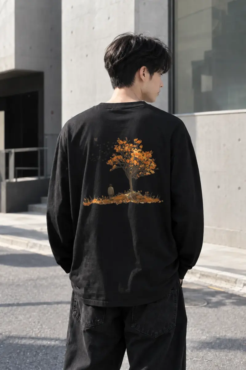 "Autumn Quiet" Unisex Longsleeve T-shirt | Gildan 2400