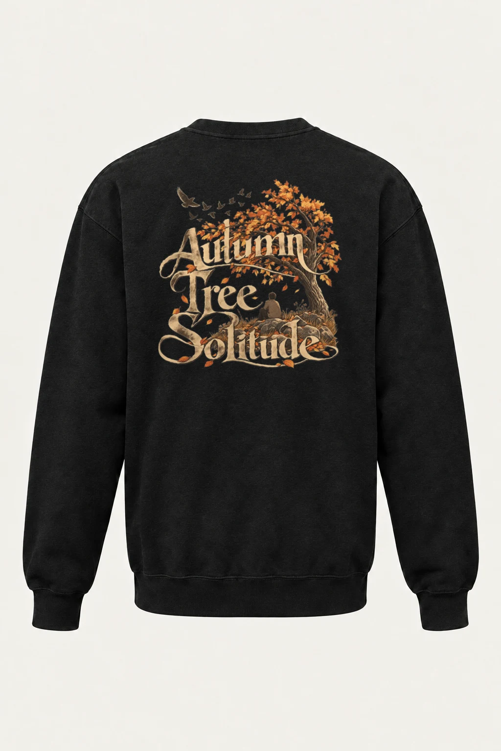 "Autumn Tree Solitude" Heavy Blend Unisex Crewneck Sweatshirt | Gildan 18000