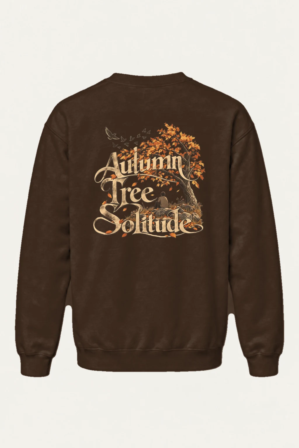 "Autumn Tree Solitude" Heavy Blend Unisex Crewneck Sweatshirt | Gildan 18000