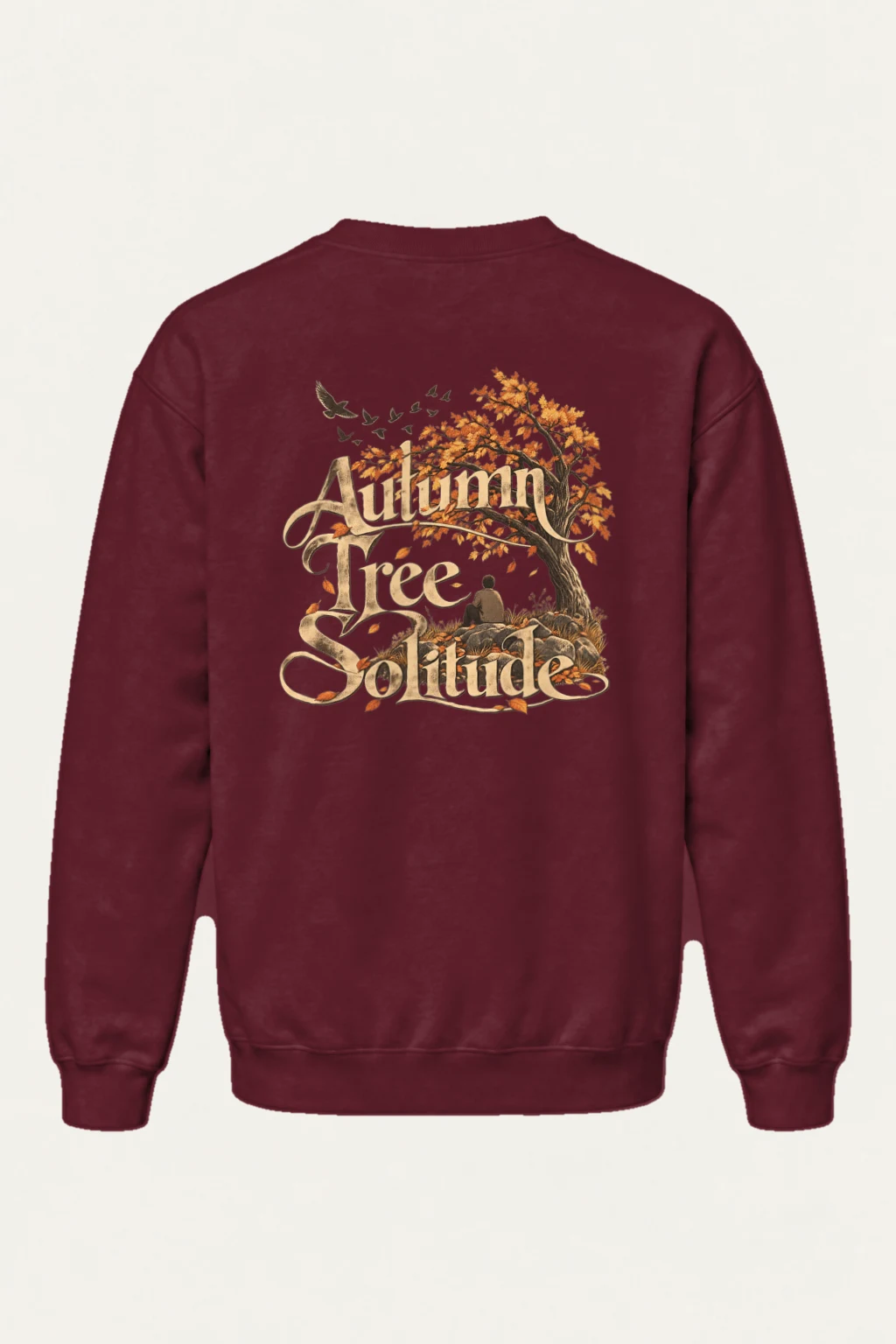 "Autumn Tree Solitude" Heavy Blend Unisex Crewneck Sweatshirt | Gildan 18000