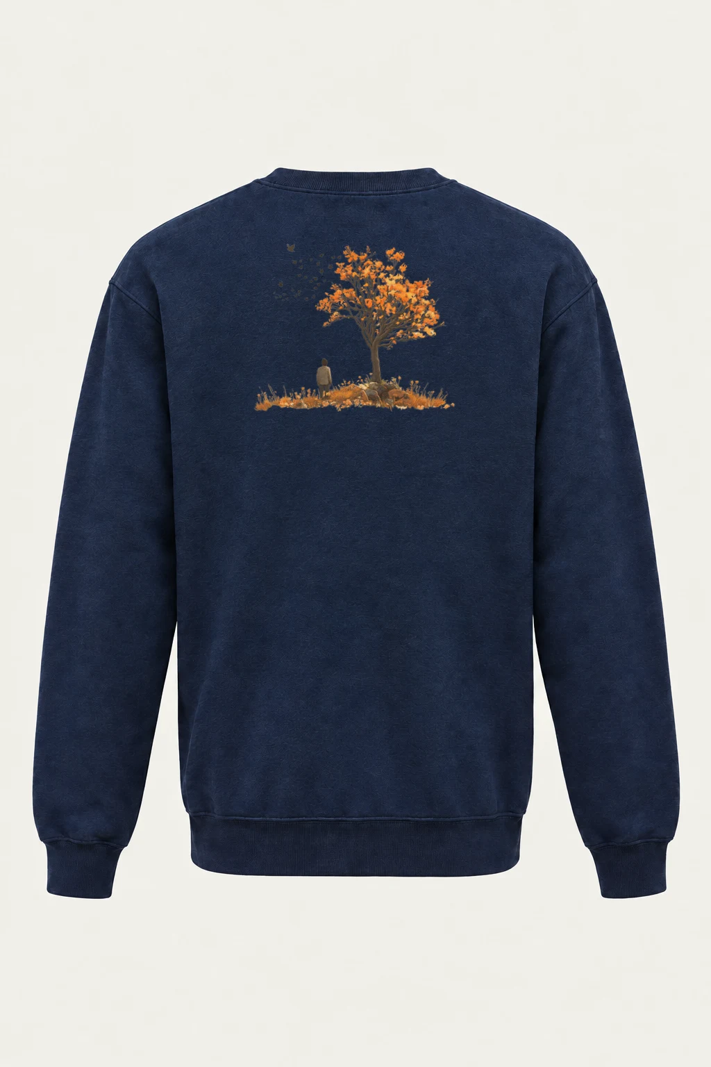 "Autumn Tree Solitude" Heavy Blend Unisex Crewneck Sweatshirt | Gildan 18000