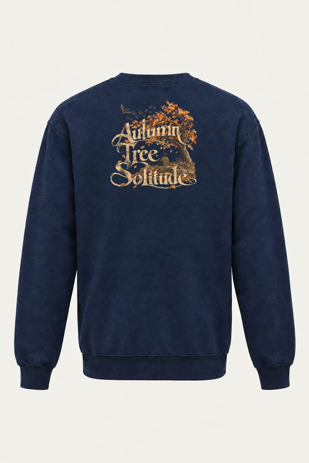 "Autumn Tree Solitude" Heavy Blend Unisex Crewneck Sweatshirt | Gildan 18000