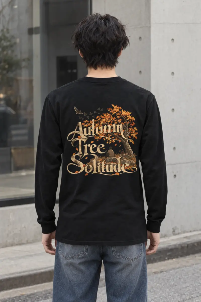 "Autumn Tree Solitude" Unisex Longsleeve T-shirt