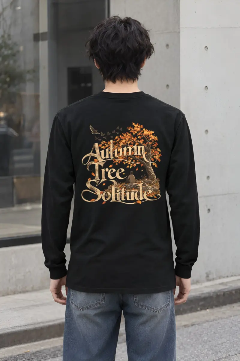 "Autumn Tree Solitude" Unisex Longsleeve T-shirt