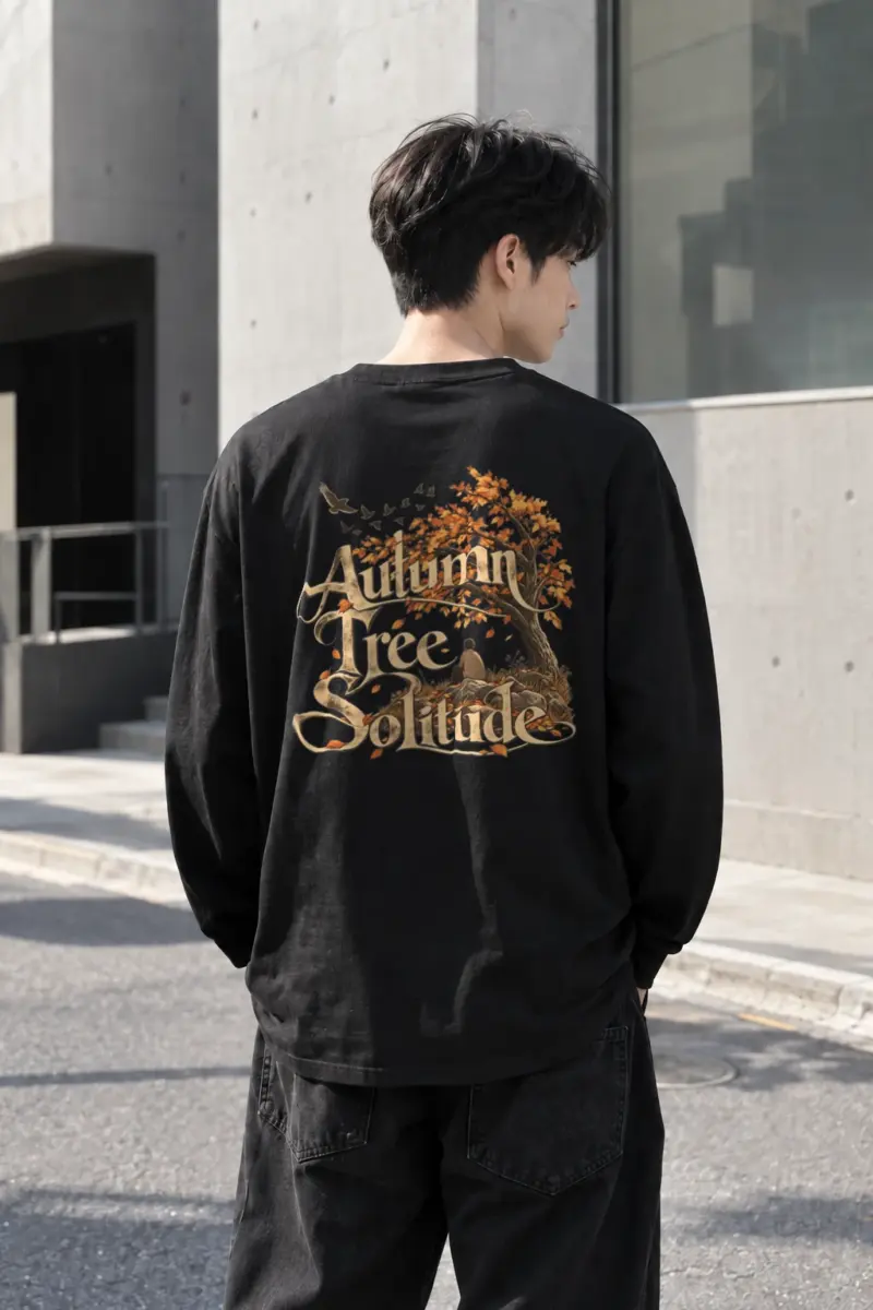 "Autumn Tree Solitude" Unisex Longsleeve T-shirt | Gildan 2400