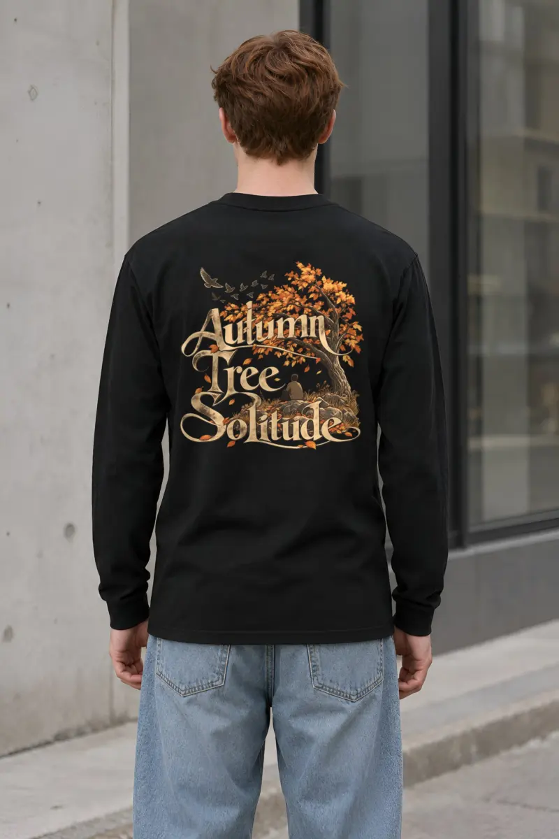 "Autumn Tree Solitude" Unisex Longsleeve T-shirt