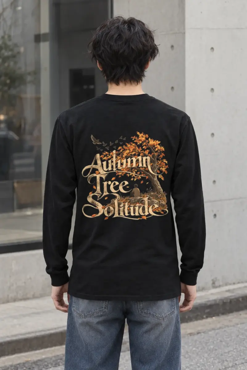 "Autumn Tree Solitude" Unisex Longsleeve T-shirt