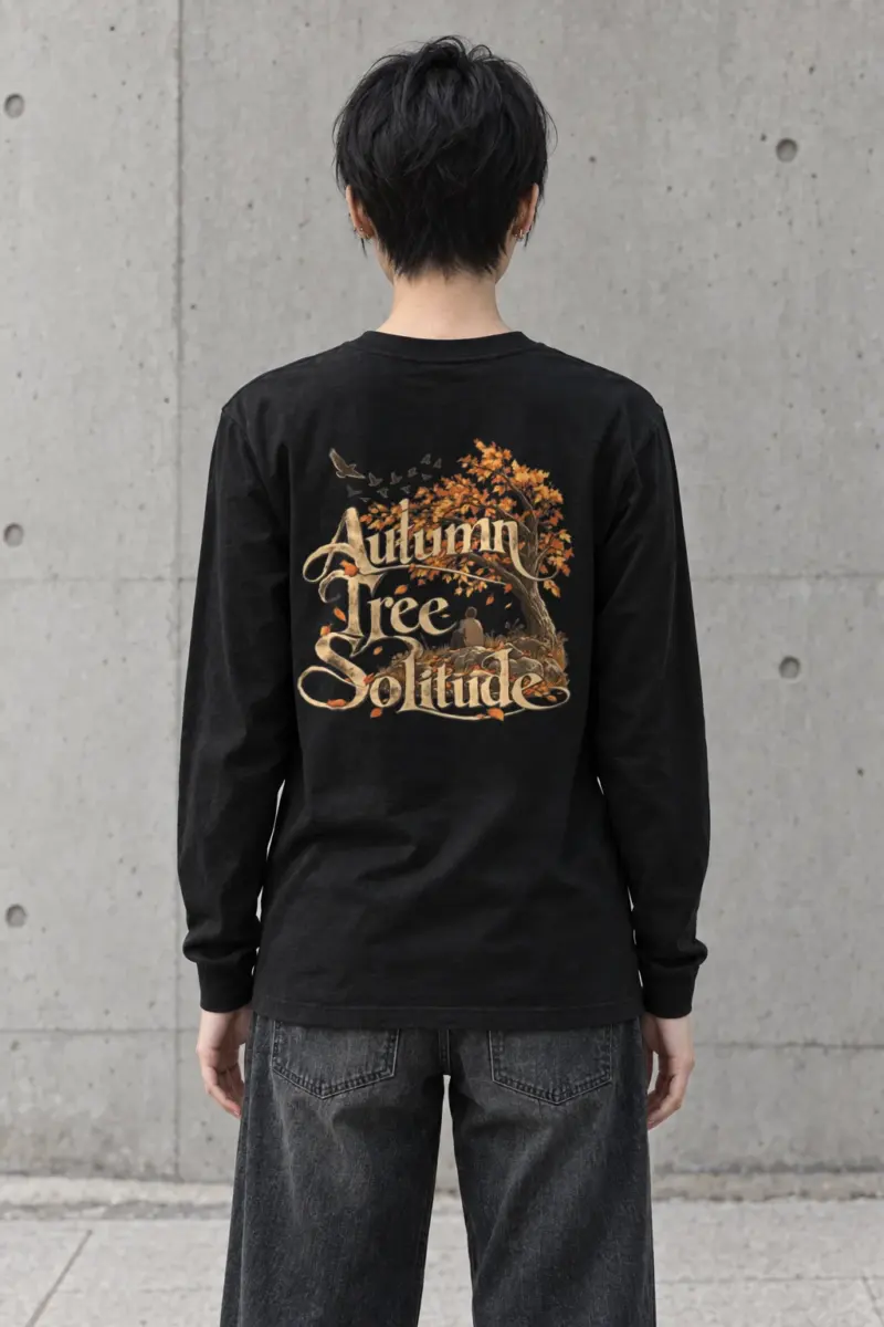 "Autumn Tree Solitude" Unisex Longsleeve T-shirt