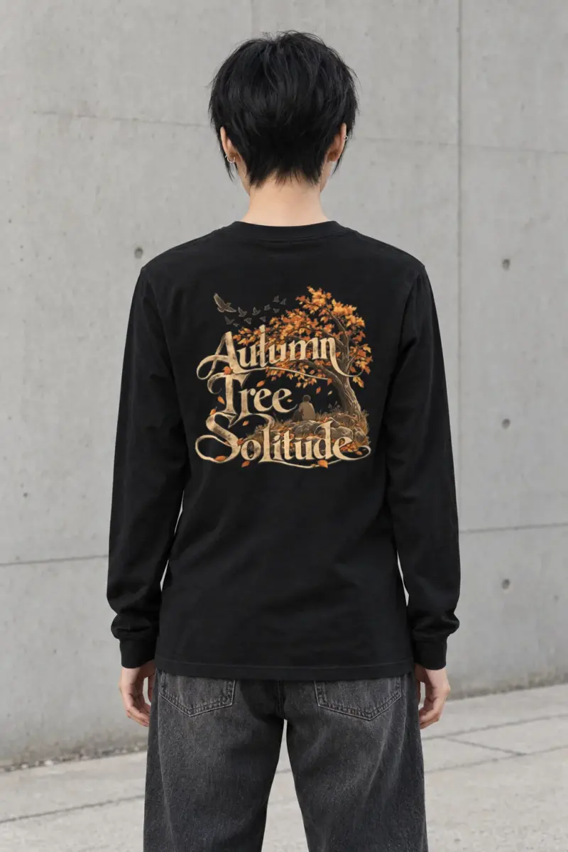 "Autumn Tree Solitude" Unisex Longsleeve T-shirt