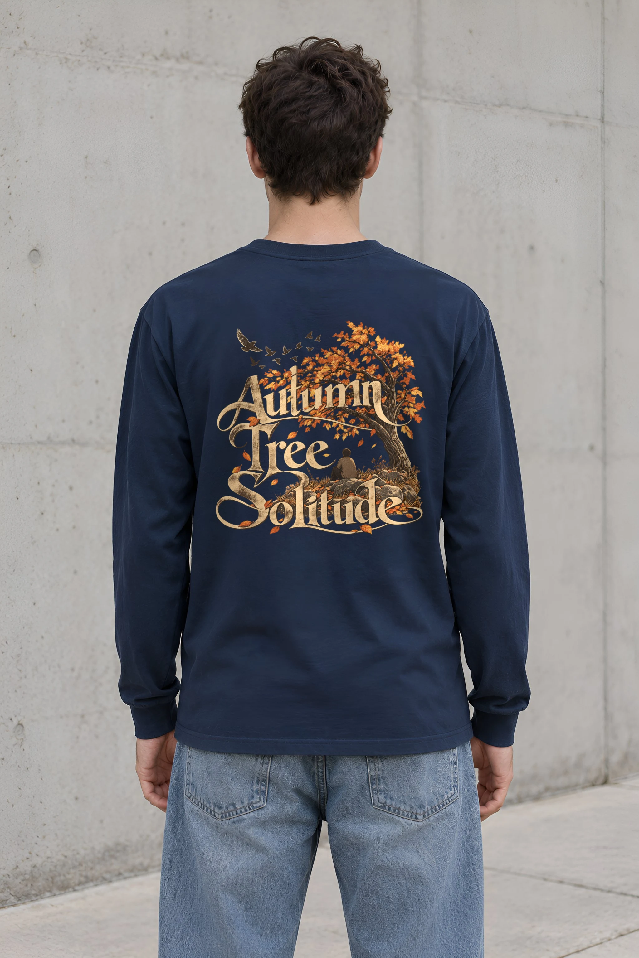 "Autumn Tree Solitude" Unisex Longsleeve T-shirt