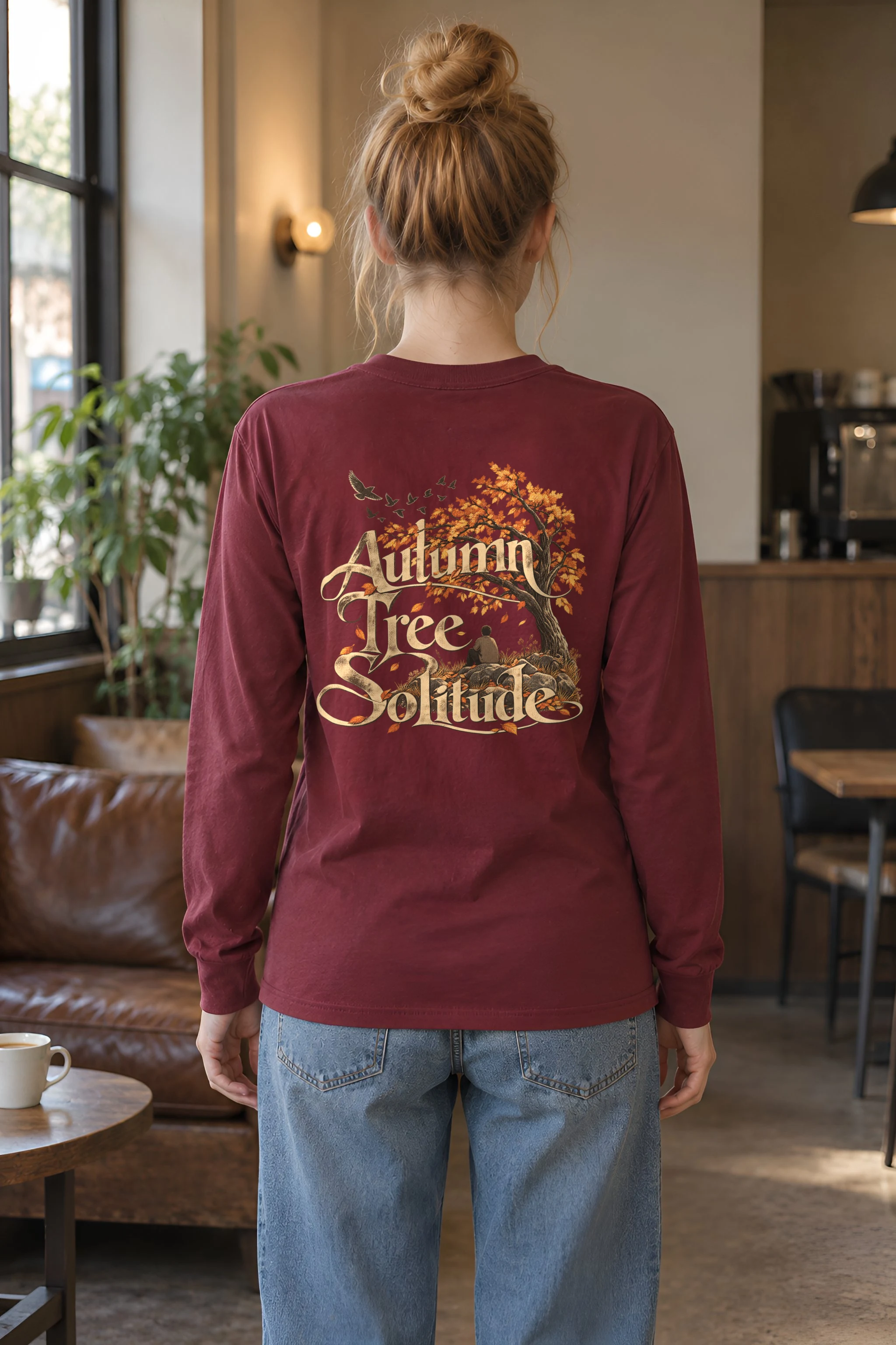 "Autumn Tree Solitude" Unisex Longsleeve T-shirt