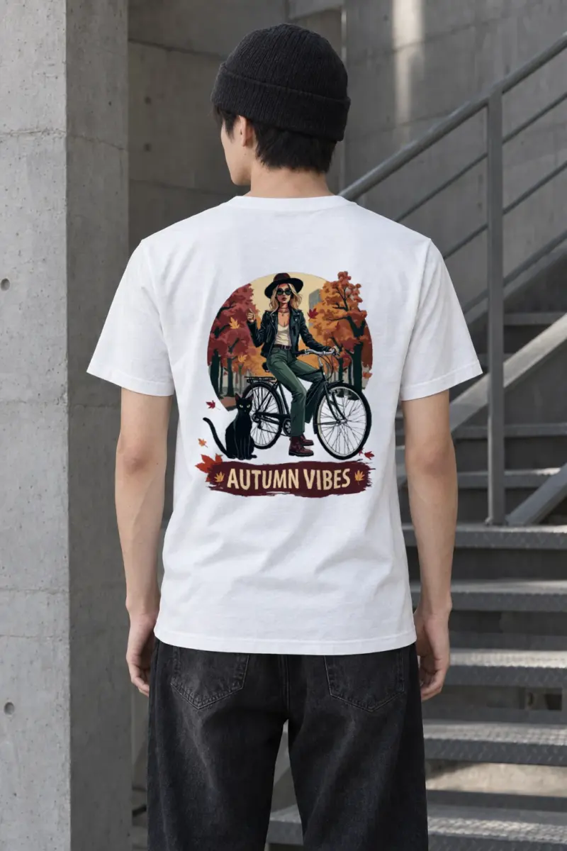 "Autumn Vibes" Heavyweight Unisex Crewneck T-shirt