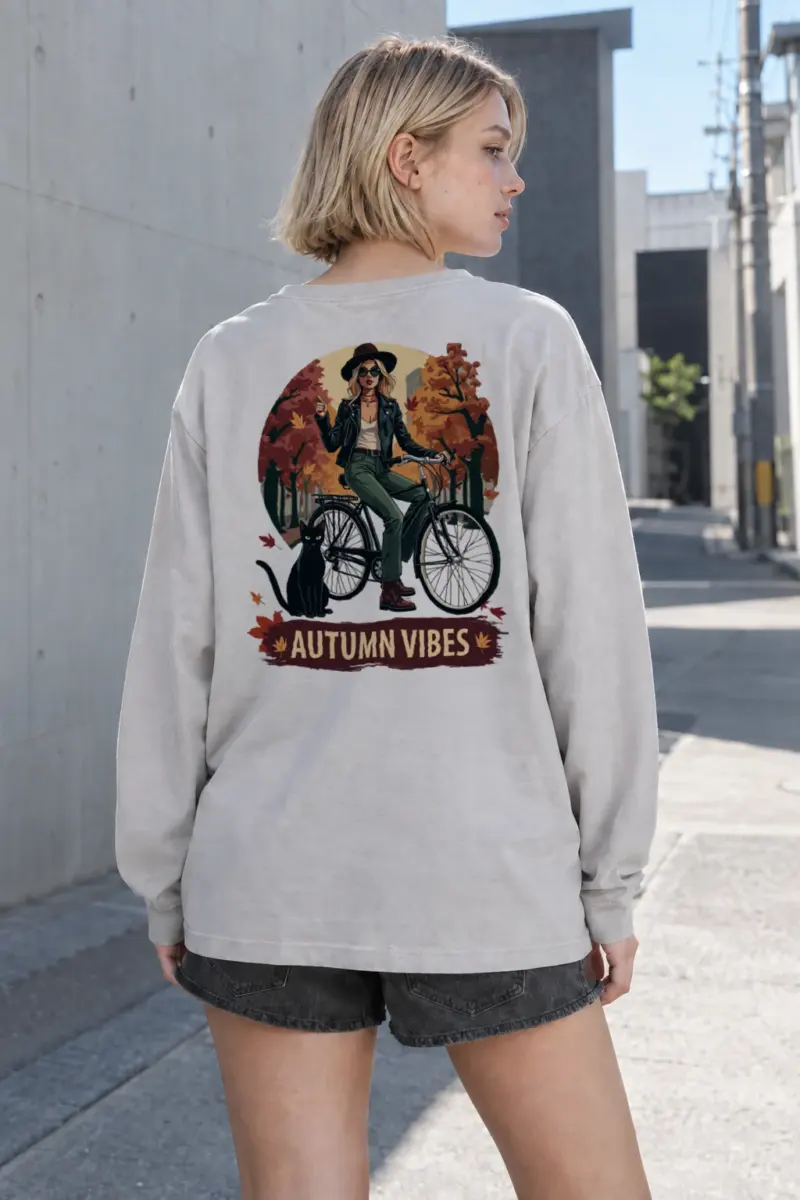 “Autumn Vibes” Unisex Longsleeve T-shirt | Gildan 2400