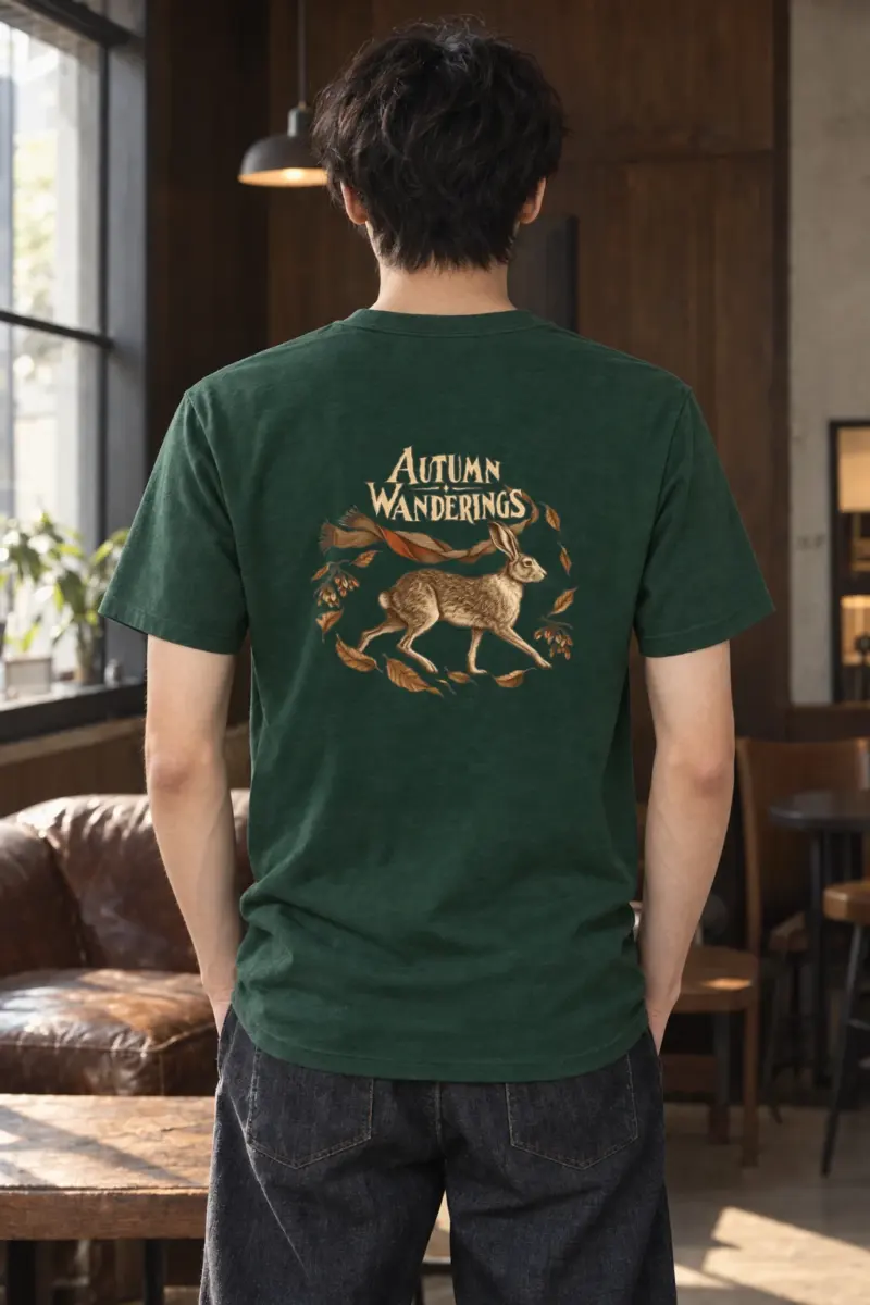 "Autumn Wanderings" Heavyweight Unisex Crewneck T-shirt