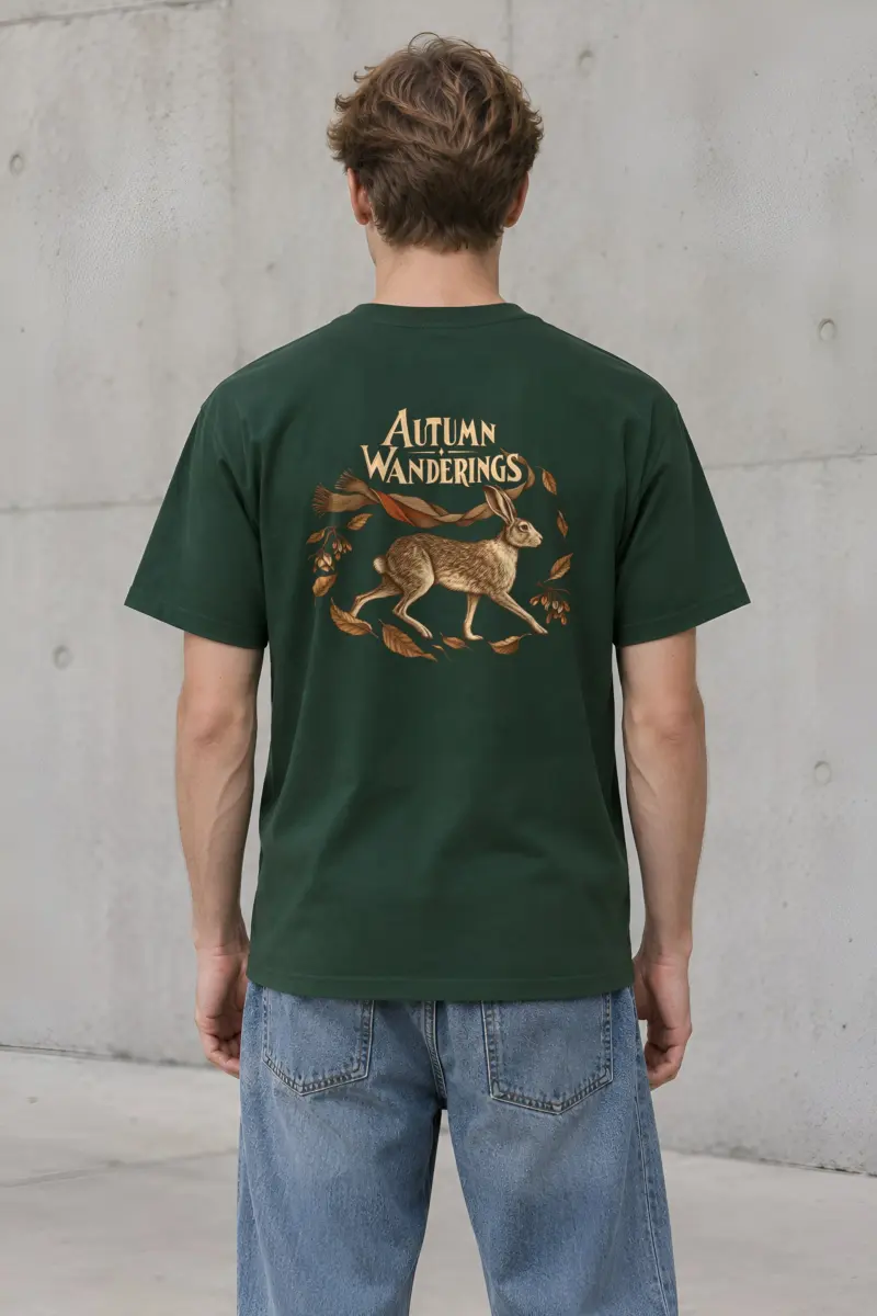 "Autumn Wanderings" Heavyweight Unisex Crewneck T-shirt