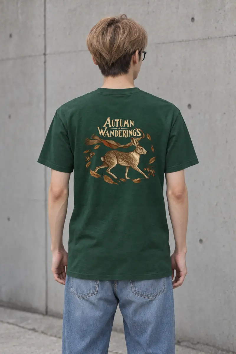 "Autumn Wanderings" Heavyweight Unisex Crewneck T-shirt