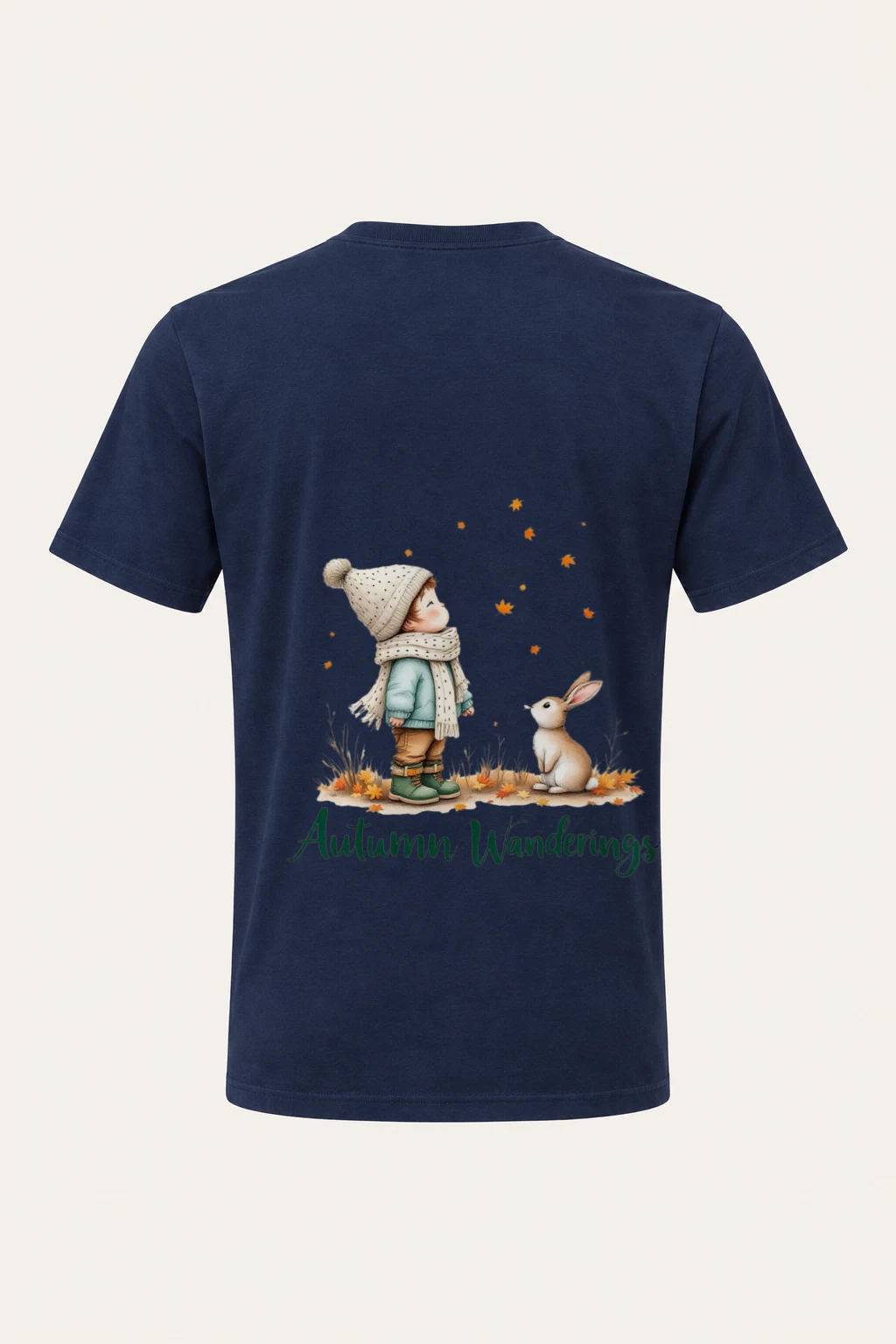 "Autumn Wanderings" Heavyweight Unisex Crewneck T-shirt | Gildan 5000