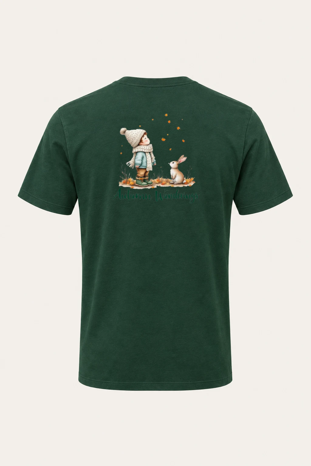 "Autumn Wanderings" Heavyweight Unisex Crewneck T-shirt | Gildan 5000
