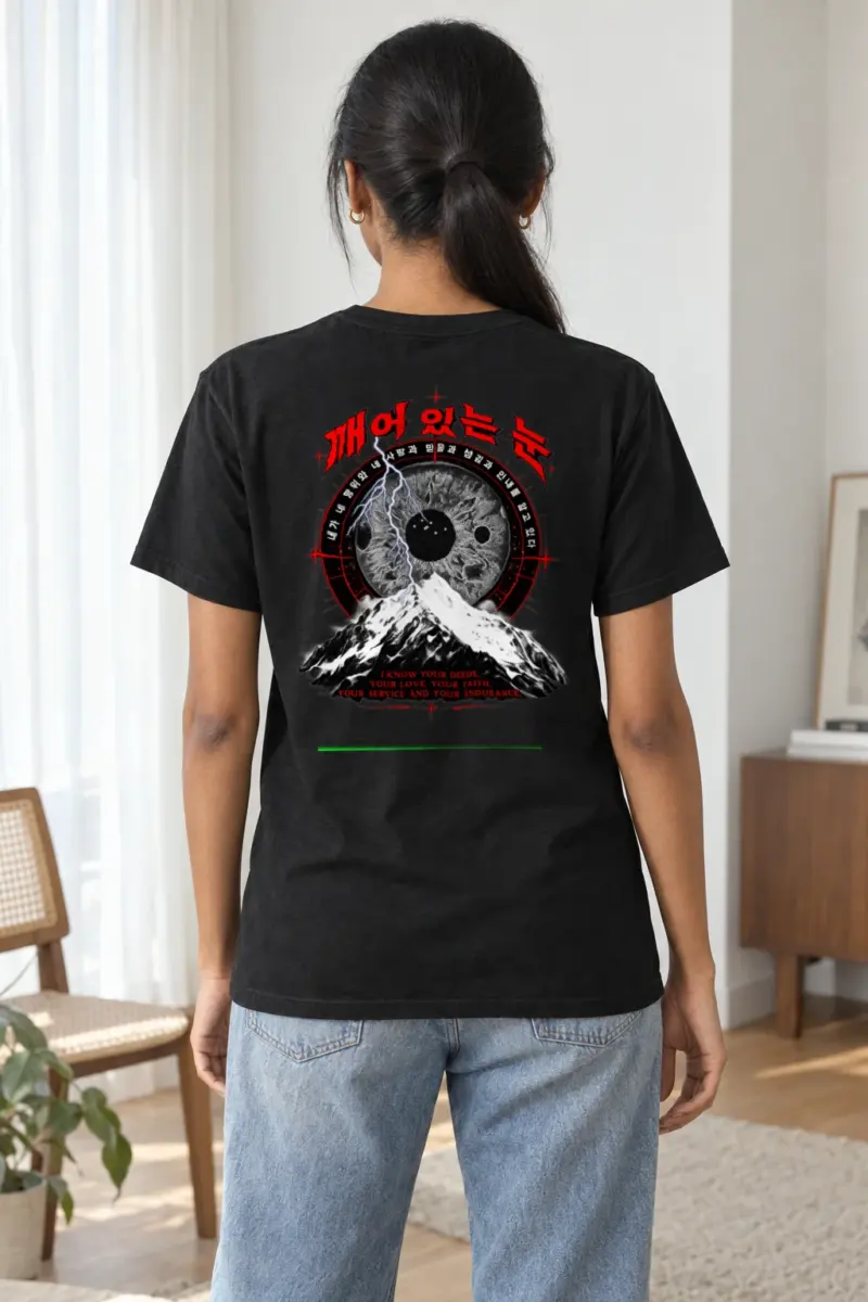 "Awakened Eye" Heavyweight Unisex Crewneck T-shirt | Gildan 5000