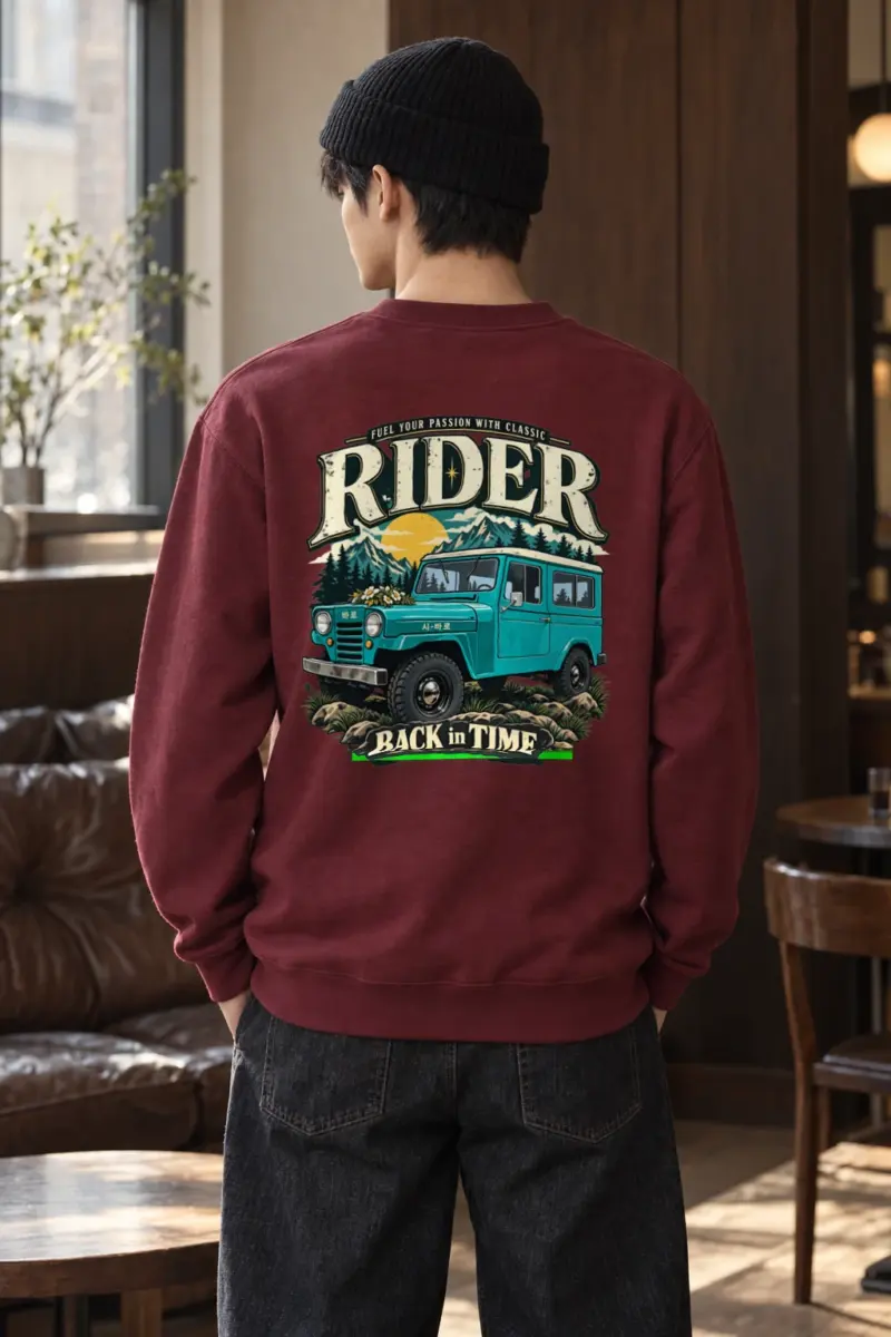 "Back In Time" Heavy Blend Unisex Crewneck Sweatshirt | Gildan 18000